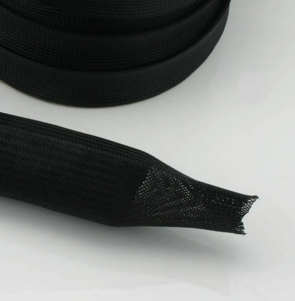5 Meter Gewebeschlauch Ø 3-80 mm Geflechtschlauch PET Isolierschlauch Kabelschutz Kabelschlauch (8-16 mm)