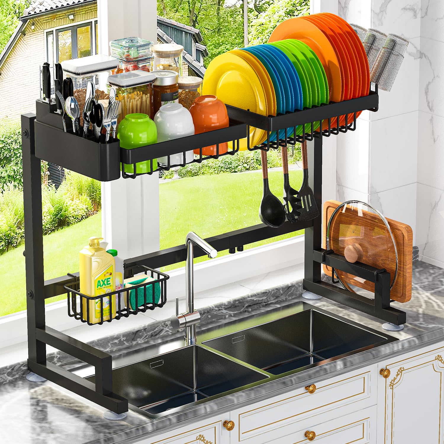 Expandable 3-Tier Over-Sink Drying System