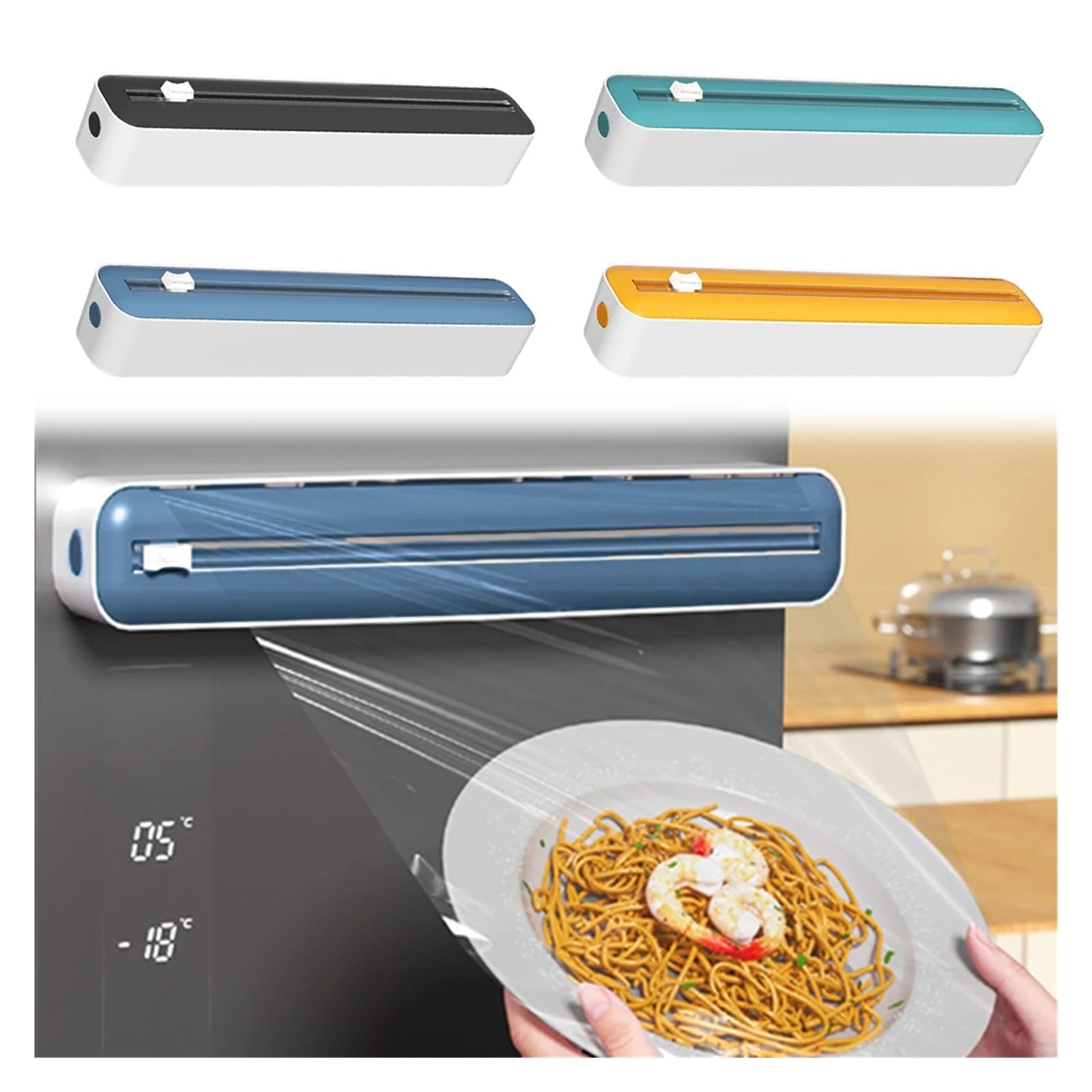 Sleek Magnetic Wrap Dispenser with Cutter
