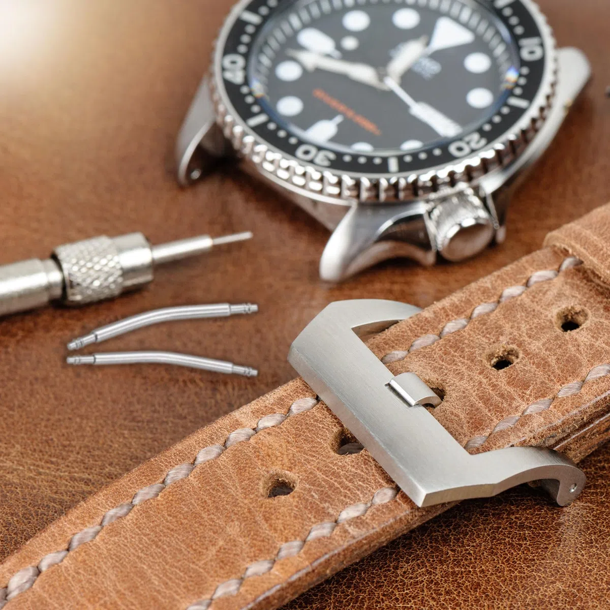QUARKZMAN 18mm 20mm 22mm Gebogene Federstegstifte 1.8mm Durchmesser Edelstahl Doppelte Flanschspitze Armbandverbindungsstift 60 Stück