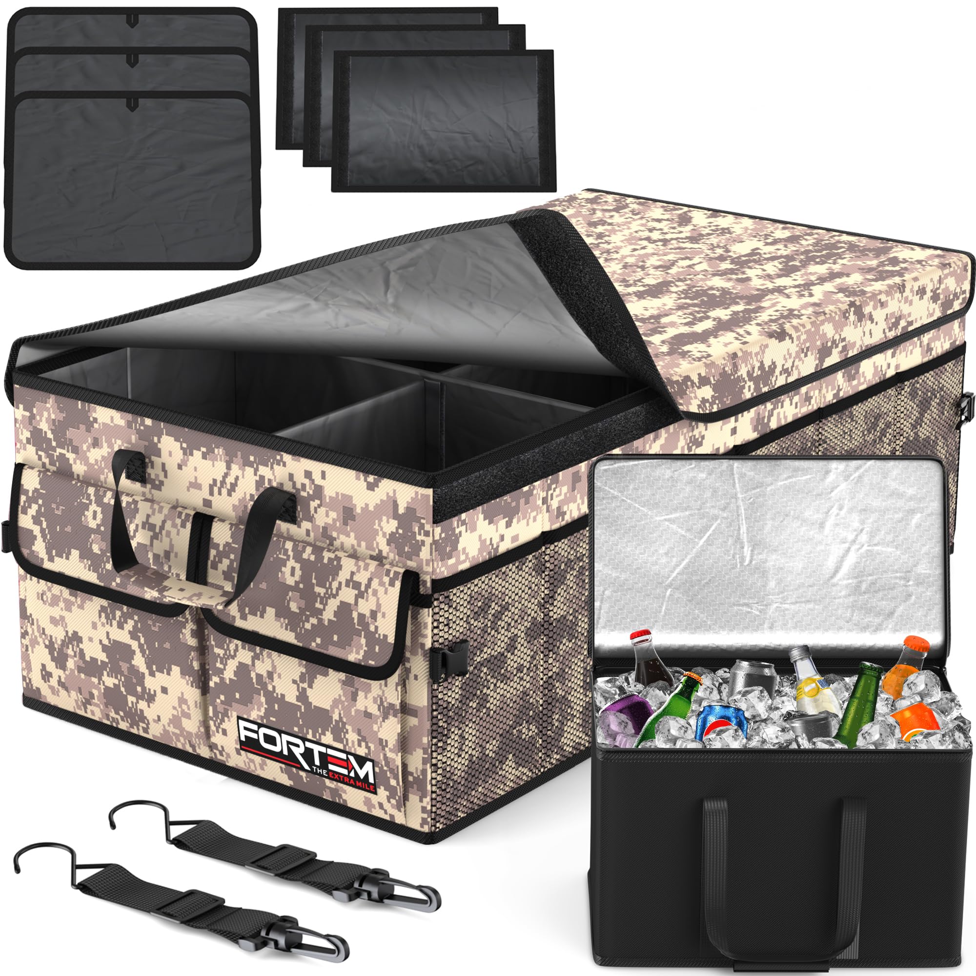 Refined Collapsible Trunk Organizer with Lid