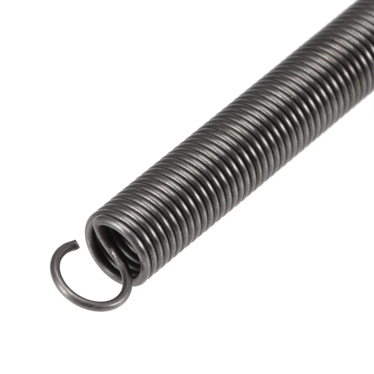 sourcing map 2 Stück Spannfeder Zugfedern, 10 mm Außendurchmesser, 1,2 mm Drahtstärke, 272 mm Verlängerte Länge, 160 mm Freie Länge, Federstahl, 3 kg Tragfähigkeit, Grau