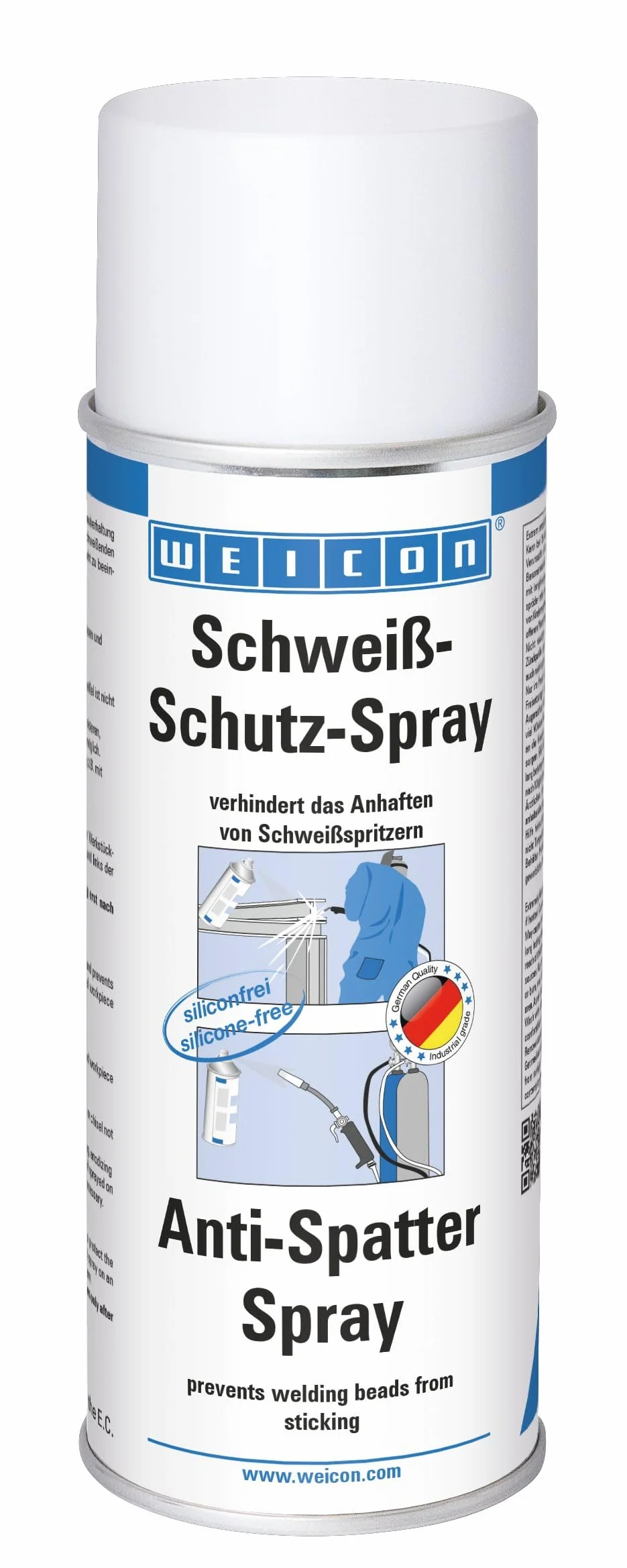 WEICON Schweißschutz-Spray 400 ml | reinigt Schweißdüsen und verhindert das Anhaften von Schweißspritzern | silikonfrei