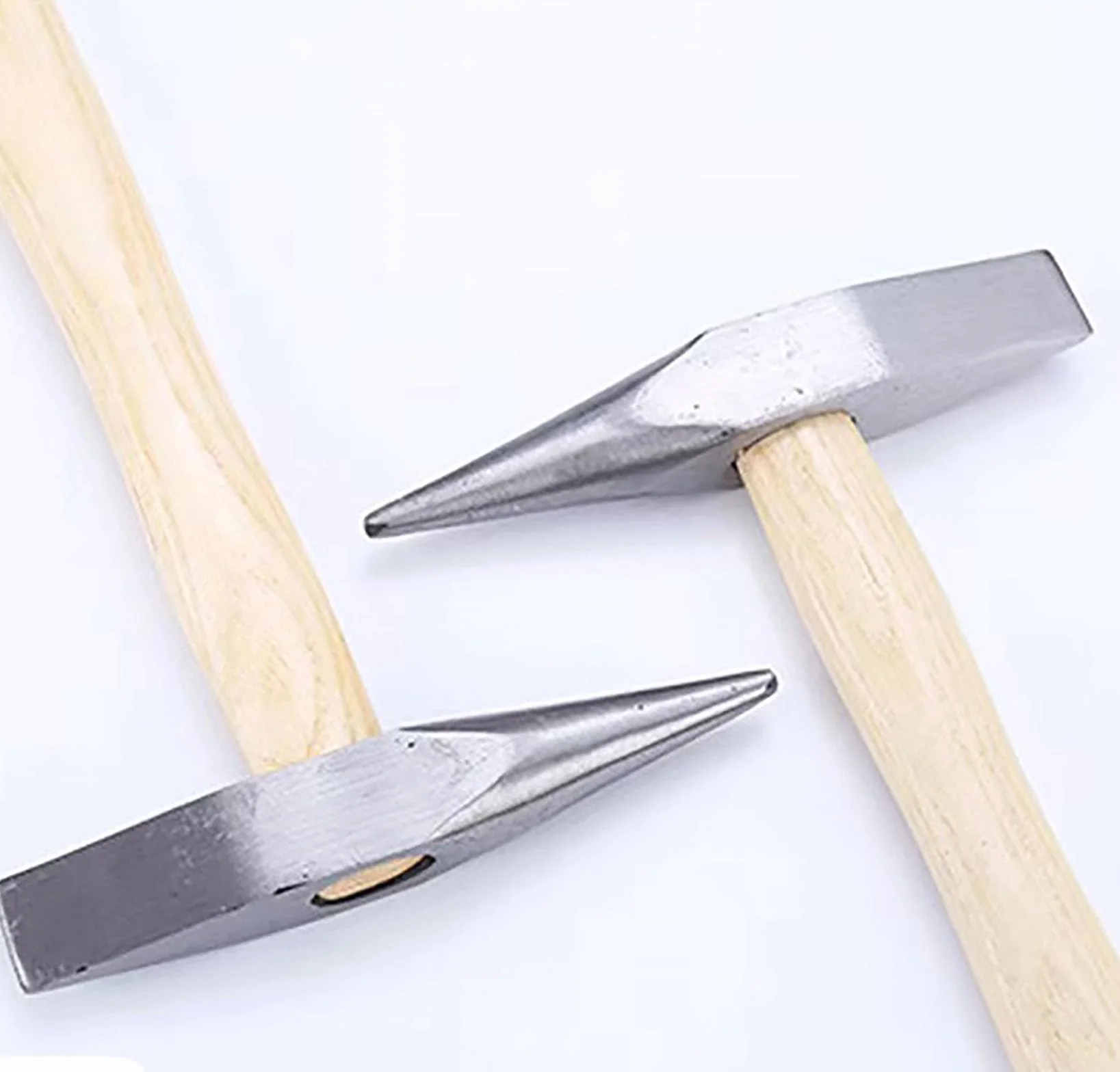 Schweißmeißelhammer, 11,8 Zoll, 0,3 kg, Zweikopf-geschmiedeter Stahl mit Holzgriff zum Schweißen und Zerkleinern von Eis (300 g)