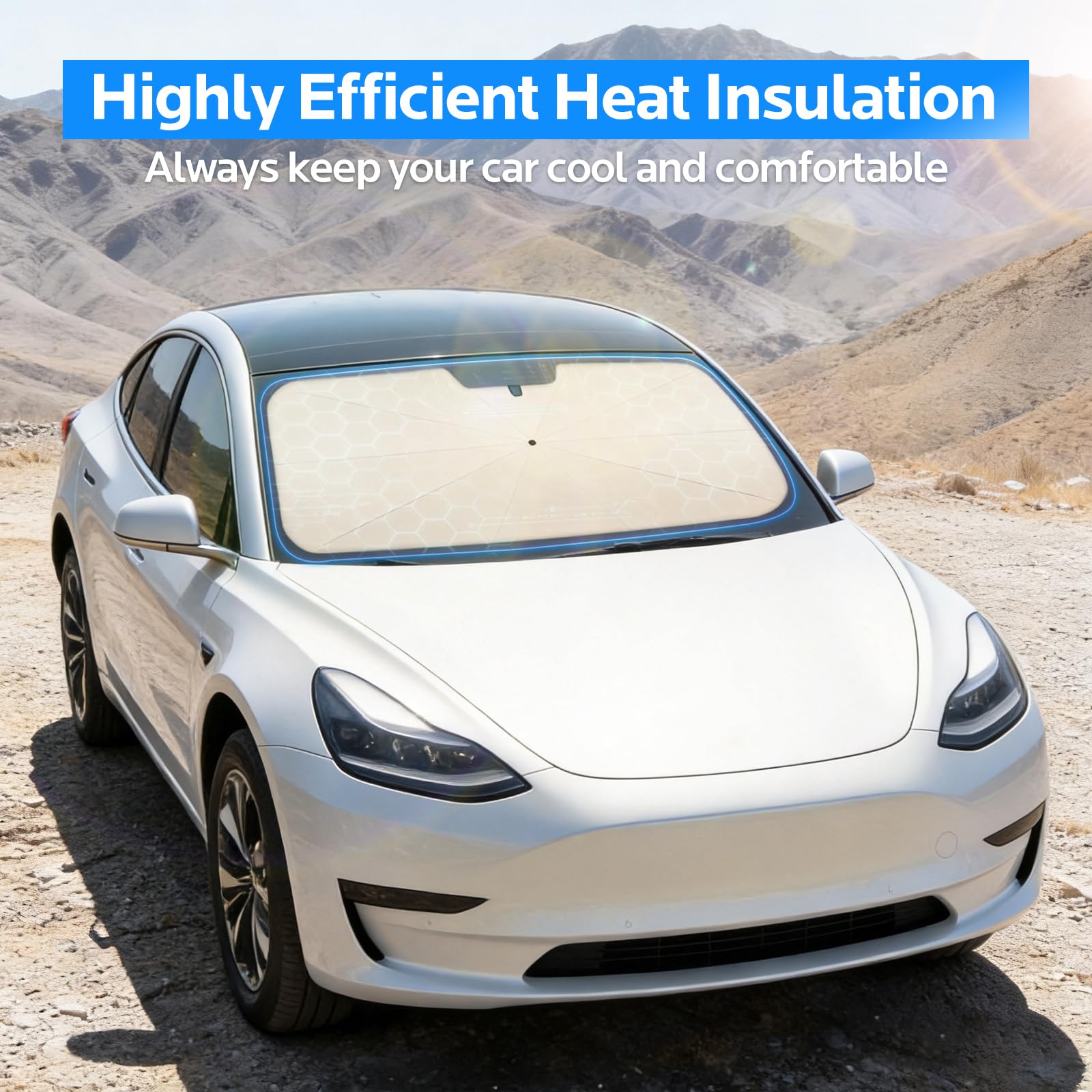 Automotive Windshield Umbrella Shade