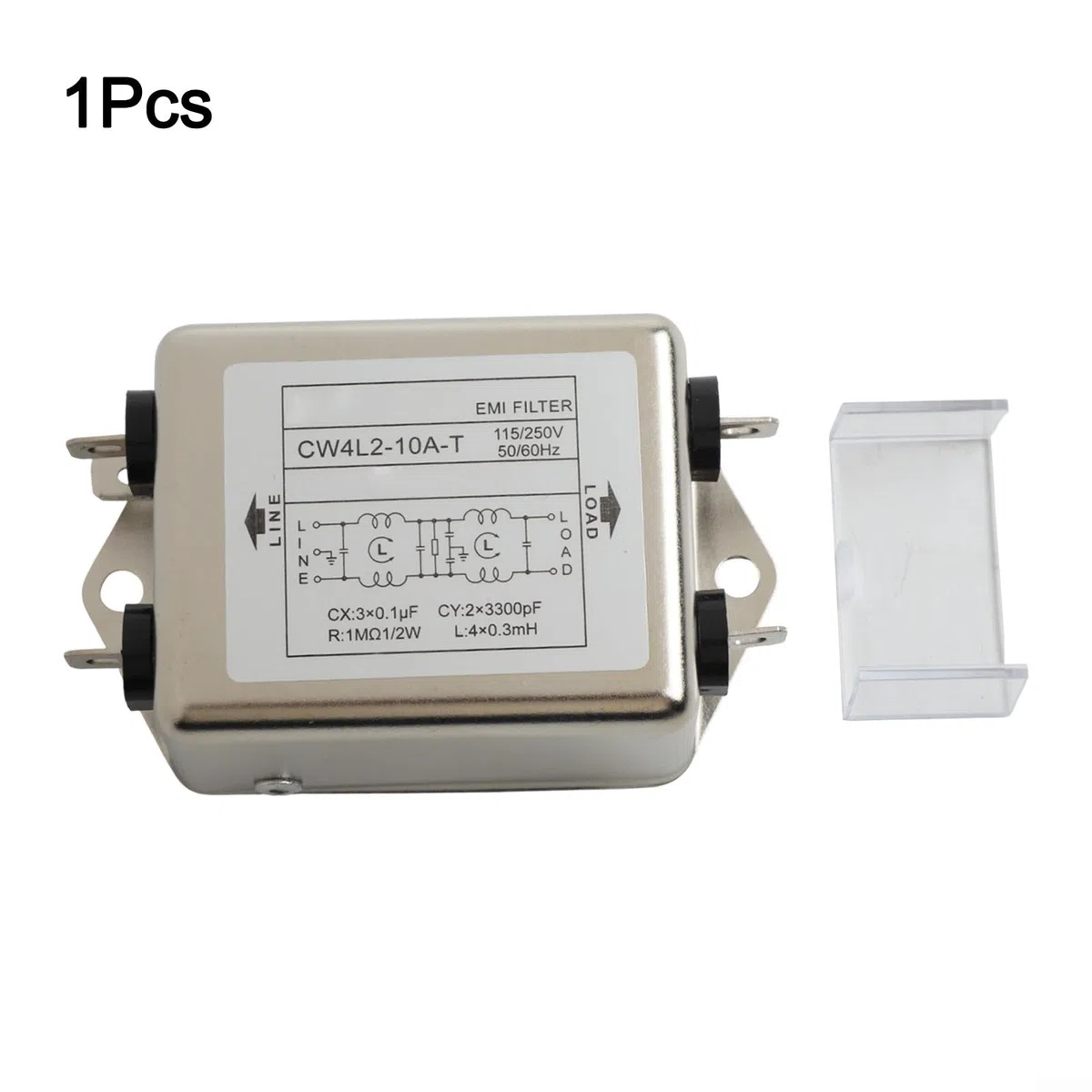 CW4L2-20A-T Einphasen-Doppelteil-Netzfilter, 20 A Nennstrom, 0-30 MHz Frequenzbereich, zur elektrischen Geräuschunterdrückung im Indust (CW4L2-10A-T)