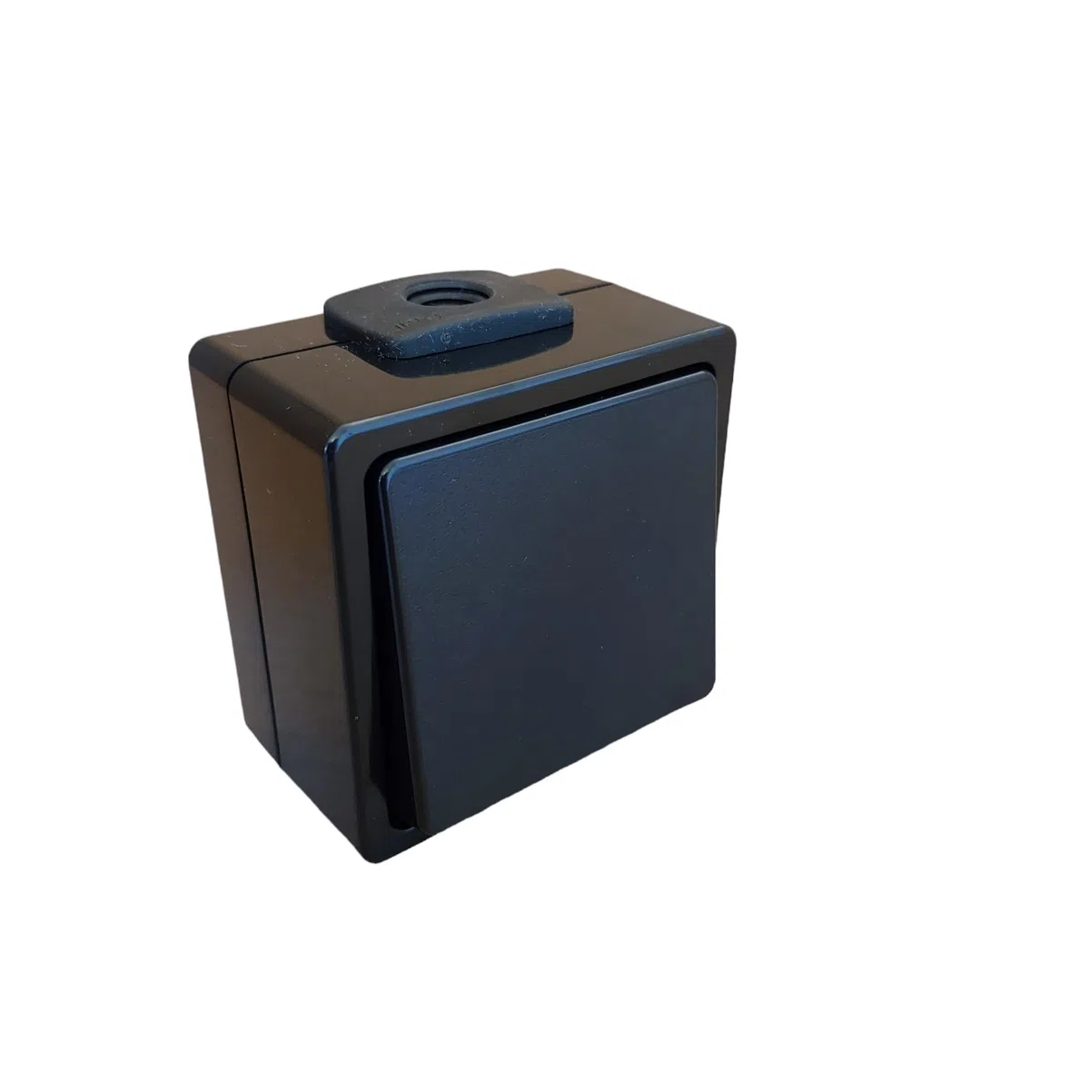 N&L Aufputz Aus-/Wechselschalter - IP54-230V/10A - Ideal für Keller, Garage & Garten - Made in Germany - schwarz