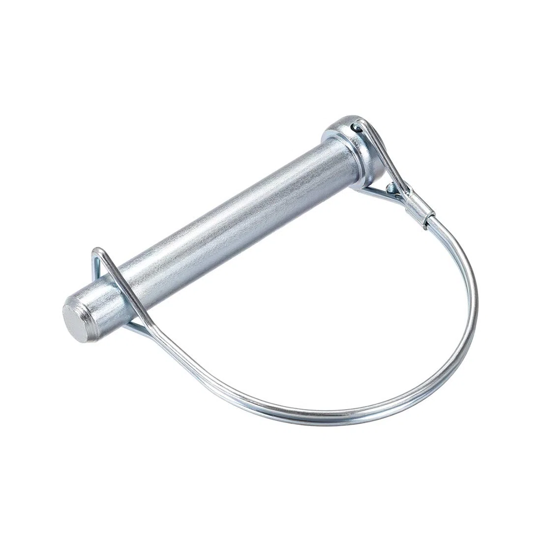 sourcing map Welle Verriegelungsstift Koppler Pin für Felb Anhänger Wagen Rasen Garten im Bogenrund 12mm x 80mm