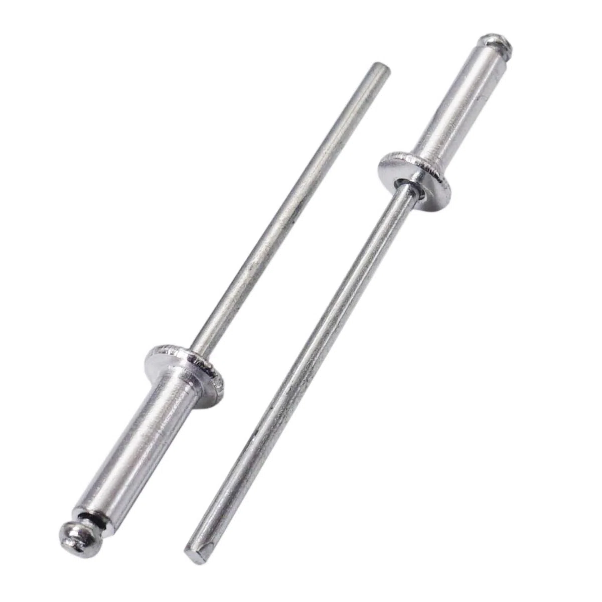 SKIR'CO (100 Stück) Aluminium Blindnieten 3,0 x 16 mm Stahldorn Popnieten Kuppelkopf DIN 7337 Nieten