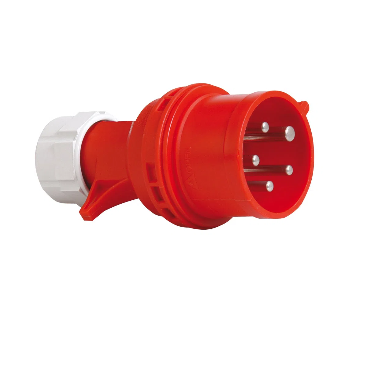 PCE 40829L CEE-Stecker mit Phasenwender, 16A, rot, lose