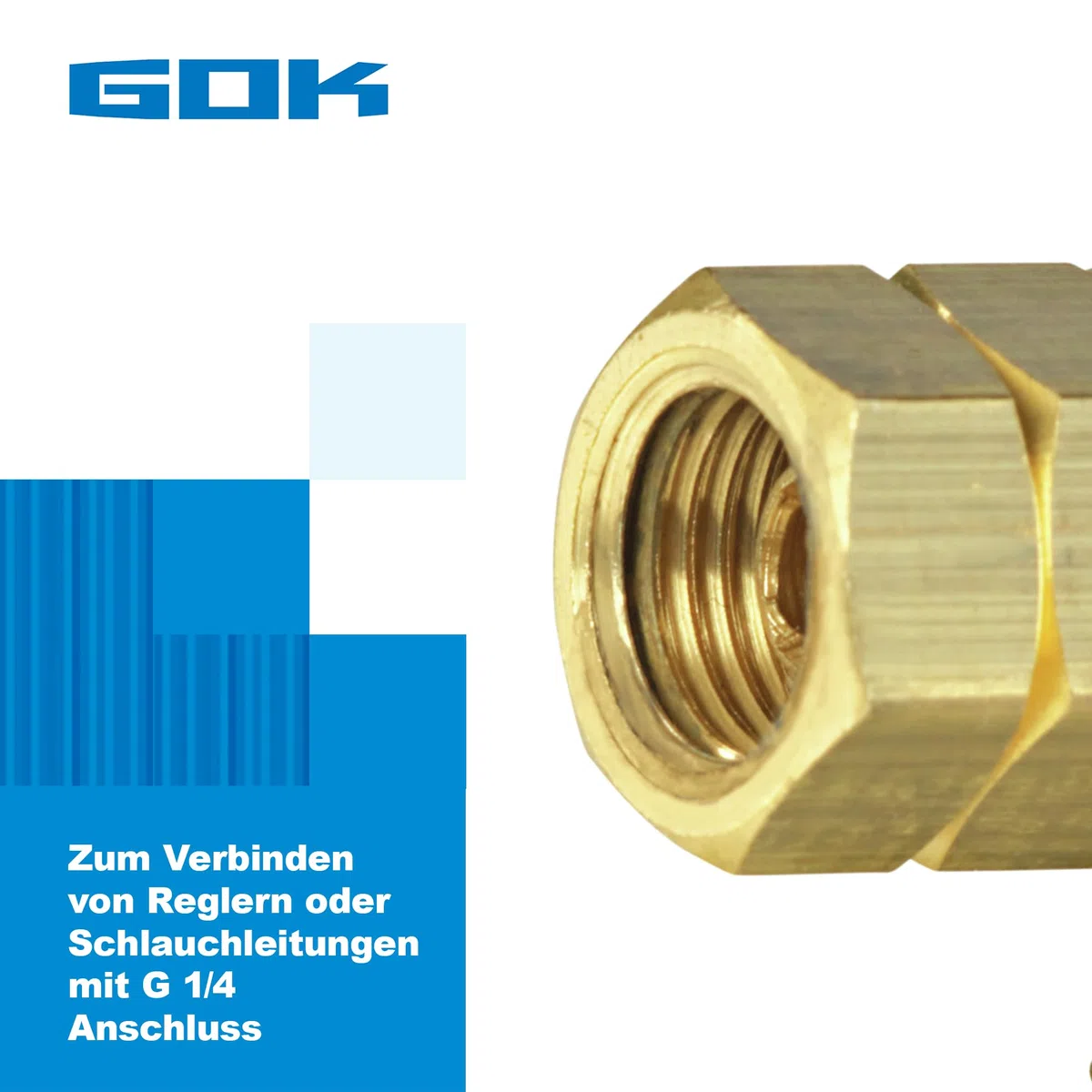 GOK Verbindungswinkel, Grösse:1/4'' Links