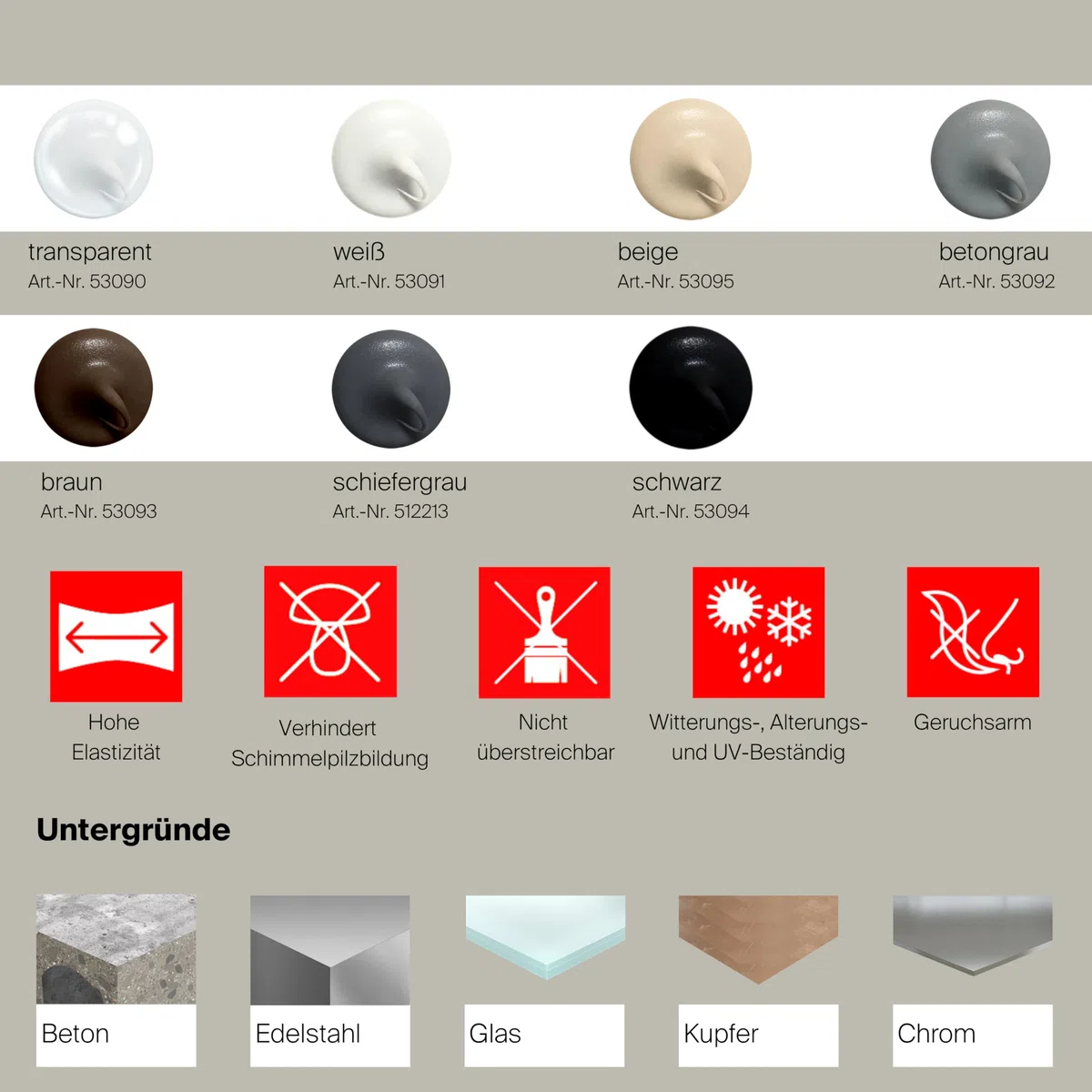 fischer Premium-Bausilikon, geruchsarmes Silikon, wetterfeste Dichtmasse für Innen & Außen, Kartusche für zahlreiche Anwendungen und Baustoffe, Langzeitschutz vor Schimmel, 310 ml, beige