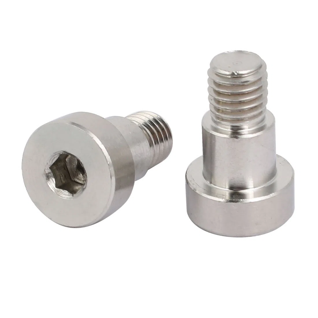 sourcing map 2Stk. Innensechskant Schulterschraube 12mm Dmr. 10mm Schulterlänge M10 Gewinde