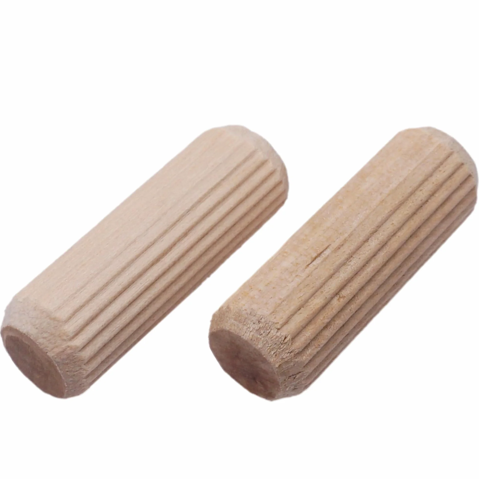 SKIR'CO (50 Stück) Holzdübel 12 x 35 mm, gerillte Holzdübel, geriffelte Stifte für Möbel, gerillte Dübel