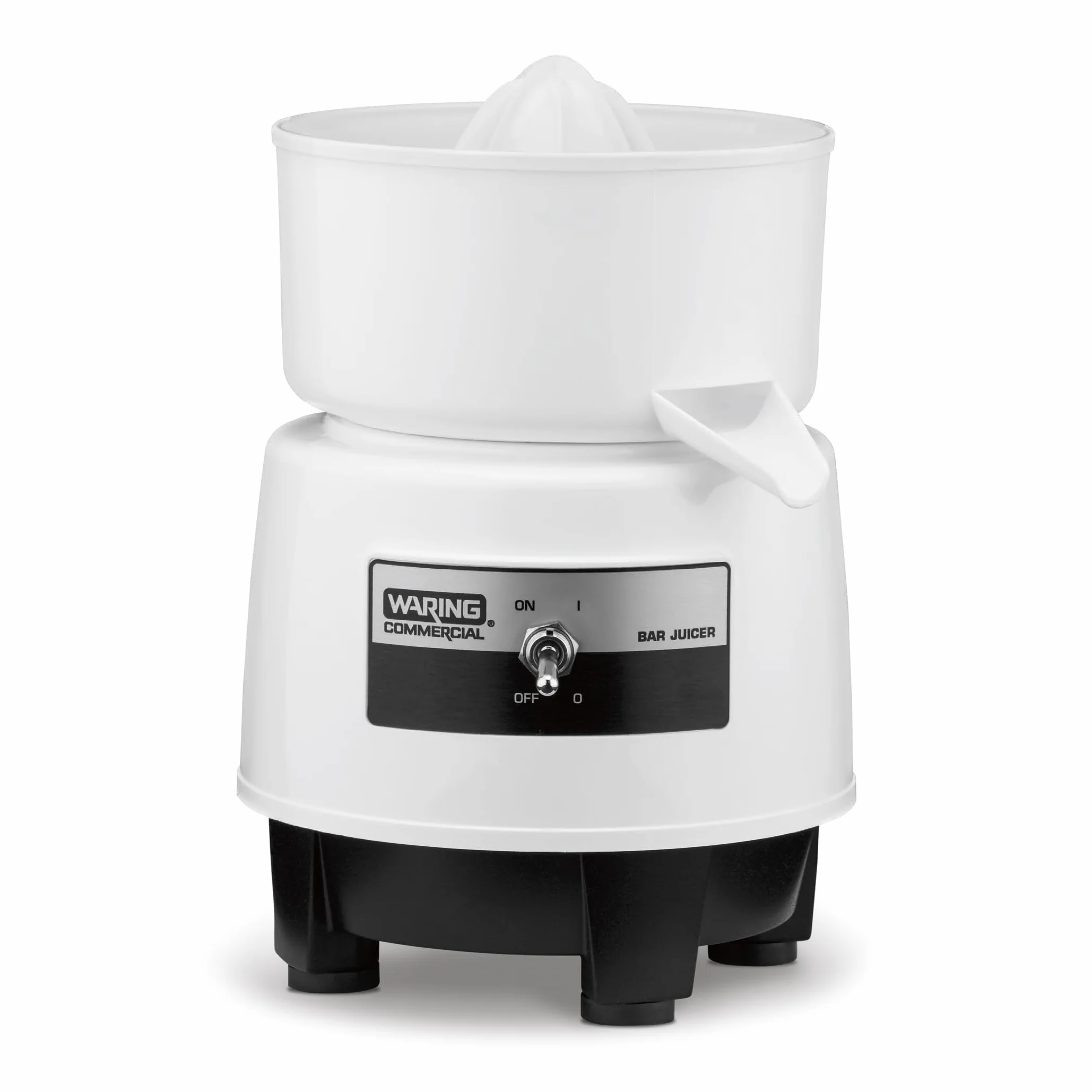 Waring Compact Electric Citrus Juicer with 120 Oranges per Hour Capacity | 120 Oranges per Hour Capacity, Universal Reamer for Bars & Restaurants, TUVus Certified