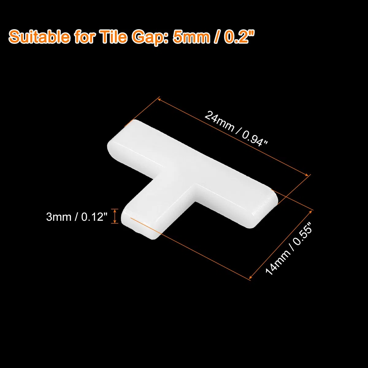 QUARKZMAN Fugenkreuze für Terrassenplatten 5mm - 400 Stück "T" - From Fliesenkreuze Abstandshalter, Kreuze im Außenbereich für Platten Pflaster Terrasse Balkon