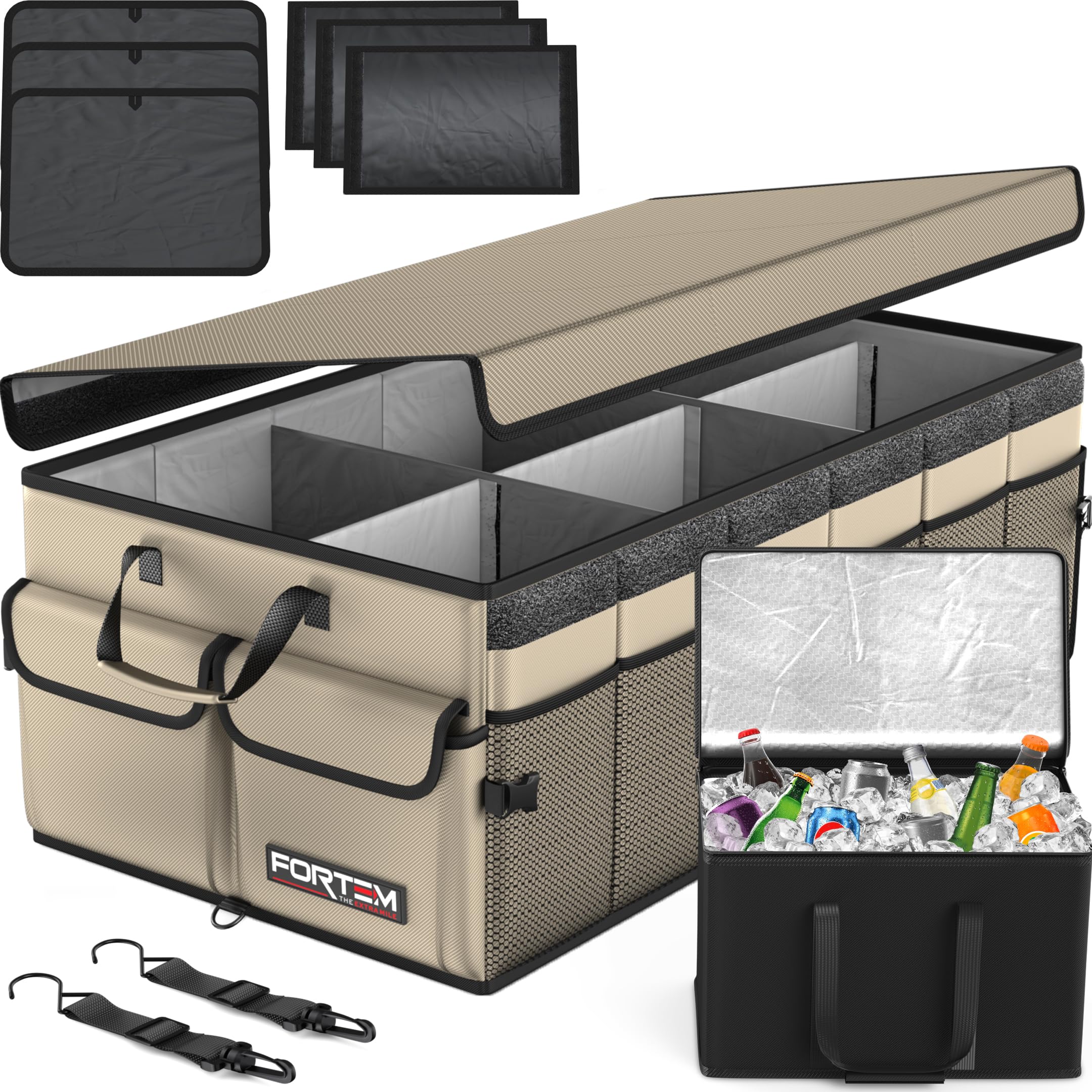 Refined Collapsible Trunk Organizer with Lid