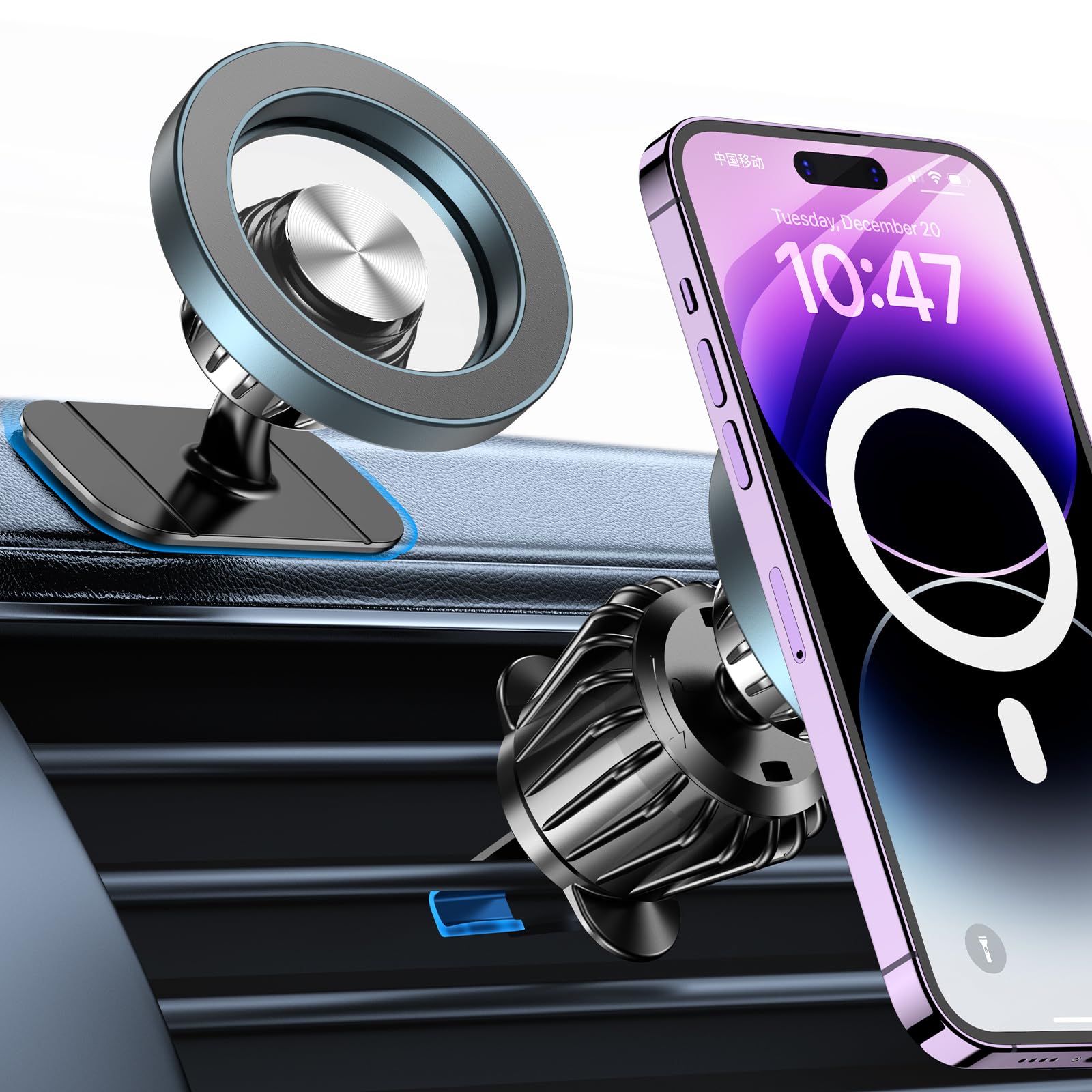 Sleek Magnetic Dashboard Phone Mount