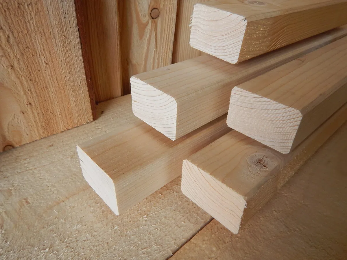 Fichte 60x40mm KVH Nsi gehobelt KANTHOLZ BALKEN SCHALUNG HOLZ BAUHOLZ 10cm LÄNGE (10)