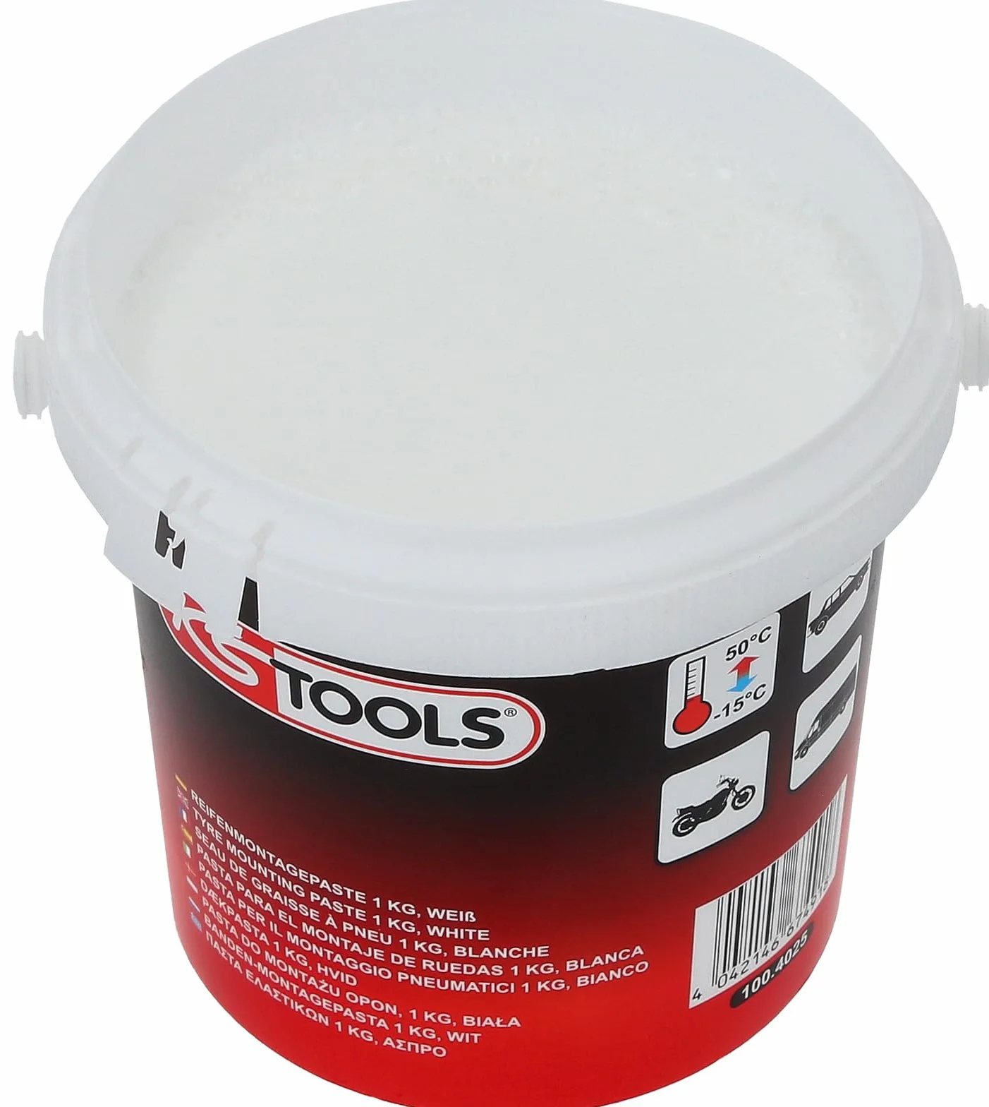 KS Tools 100.4025 Reifenmontagepaste, 1 kg, Weiß