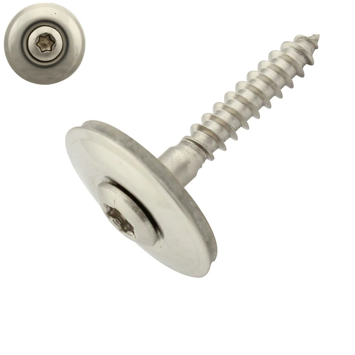 50 Stück Spenglerschrauben mit EPDM Dichtscheibe - 20 mm - Innensechsrund TX - 4,5x30 mm DIN7995 Edelstahl A2 V2A | SC-Normteile®