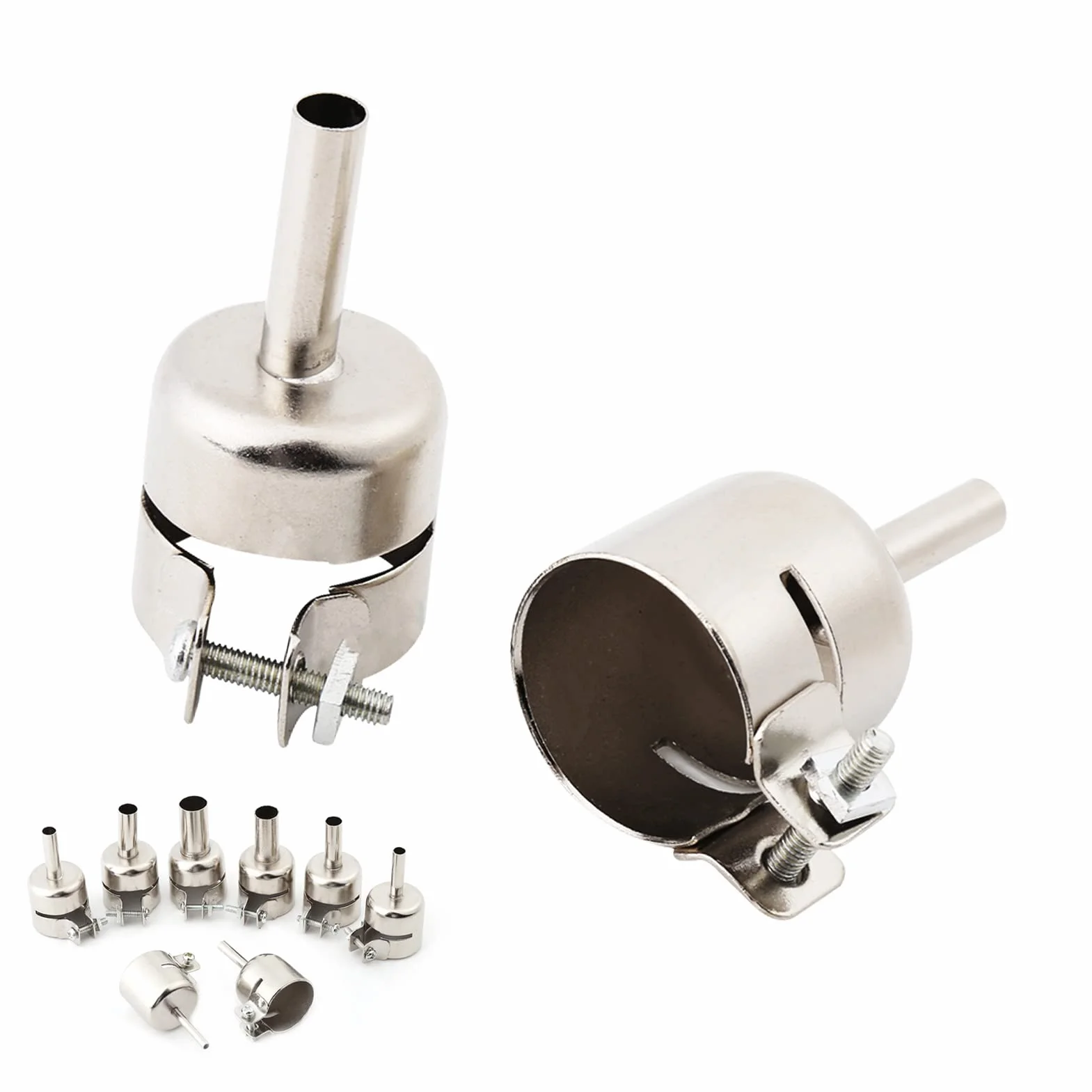 8pcs Heißluftpistole Heißluftpistole Düse Heißluftpistole Düse 35mm Düsen Kits für Luftpumpe Typ Heißluft Lötstation Reparaturwerkzeuge