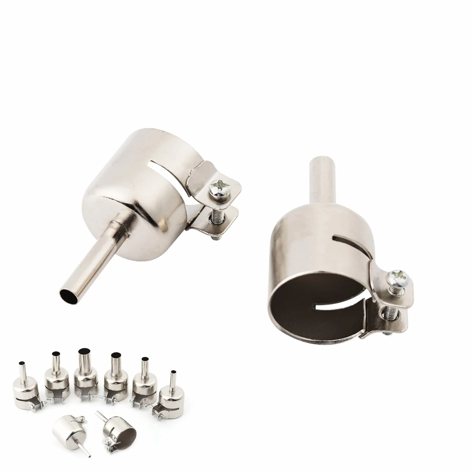 8pcs Heißluftpistole Heißluftpistole Düse Heißluftpistole Düse 35mm Düsen Kits für Luftpumpe Typ Heißluft Lötstation Reparaturwerkzeuge