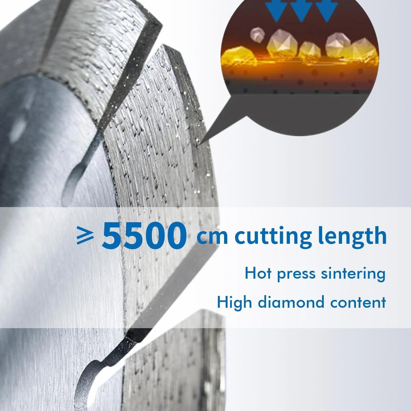 2x Diamantscheibe 125mm, Diamanttrennscheibe für Beton, Granit, Stein, Ziegel, Baumaterialien, Naturstein, Mauerwerk, Diamant Trennscheibe mit hoher Schneidleistung