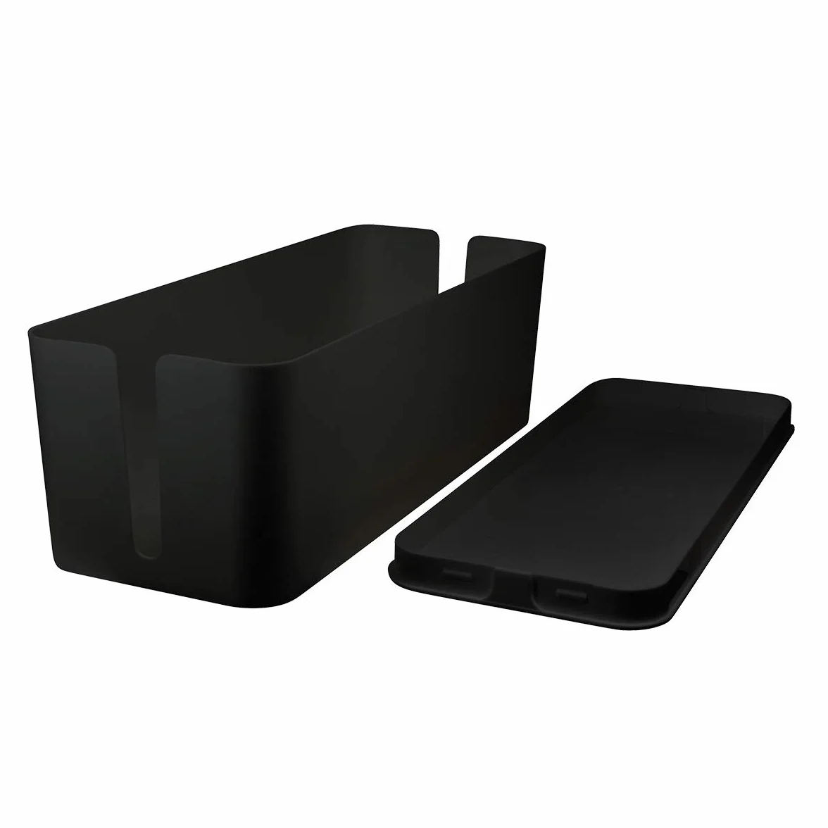 LogiLink KAB0062 - Kabelbox groß (407 x 157 x 133,5 mm), schwarz