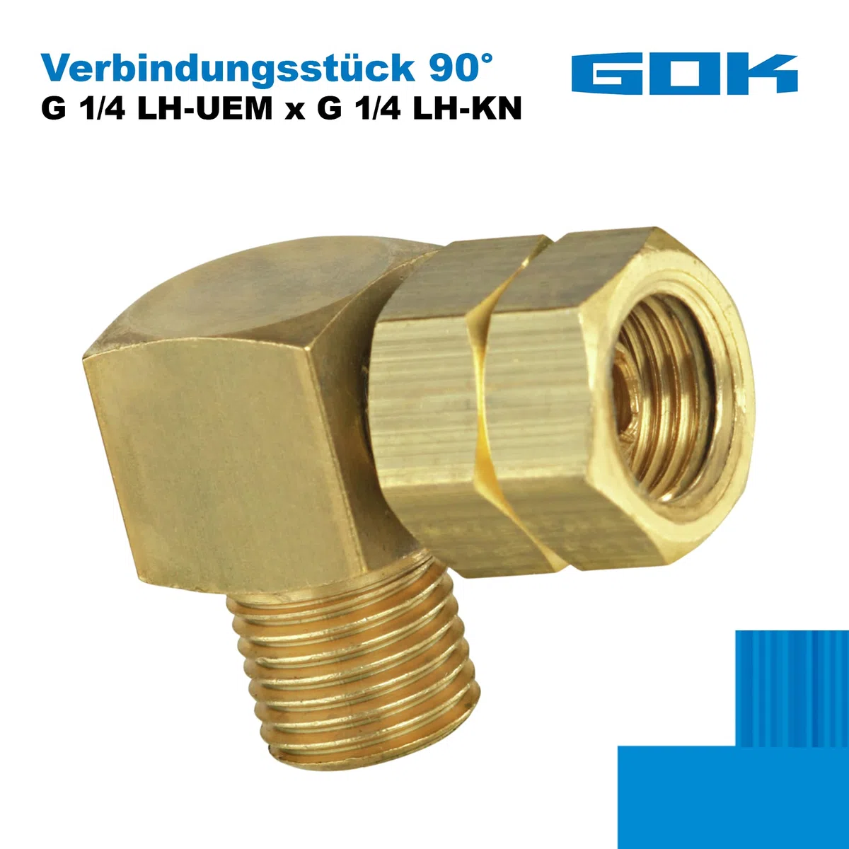 GOK Verbindungswinkel, Grösse:1/4'' Links