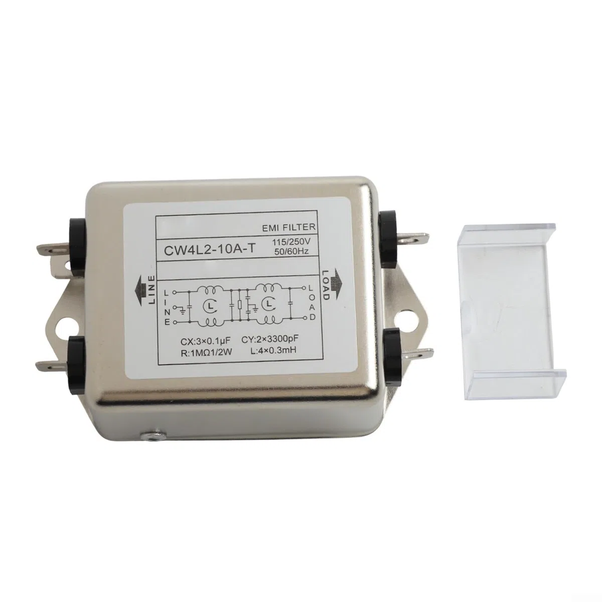 CW4L2-20A-T Einphasen-Doppelteil-Netzfilter, 20 A Nennstrom, 0-30 MHz Frequenzbereich, zur elektrischen Geräuschunterdrückung im Indust (CW4L2-10A-T)