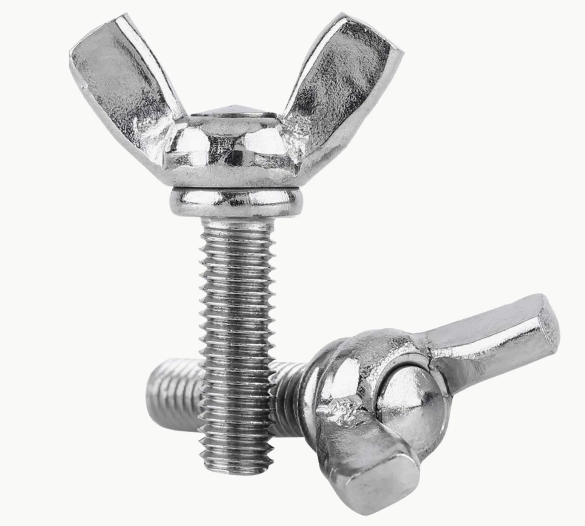 DOJA Industrial | Flügelschrauben M8 x 20 mm | PACK 10 | Handflügelschraube | Hochwertige Stahlschrauben | Flügelbolzen Daumen | Flügelgewinde Einfach zu verwenden und anzuwenden