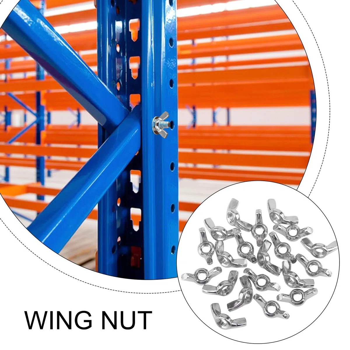 50 Stück Flügelmutter M6 Flügelmuttern Hochwertige 304 Edelstahl Schmetterlingsmutter Silber Metrische Rostfreie Wing Nut für DIY Tools Möbel Elektronische Geräte Hardware