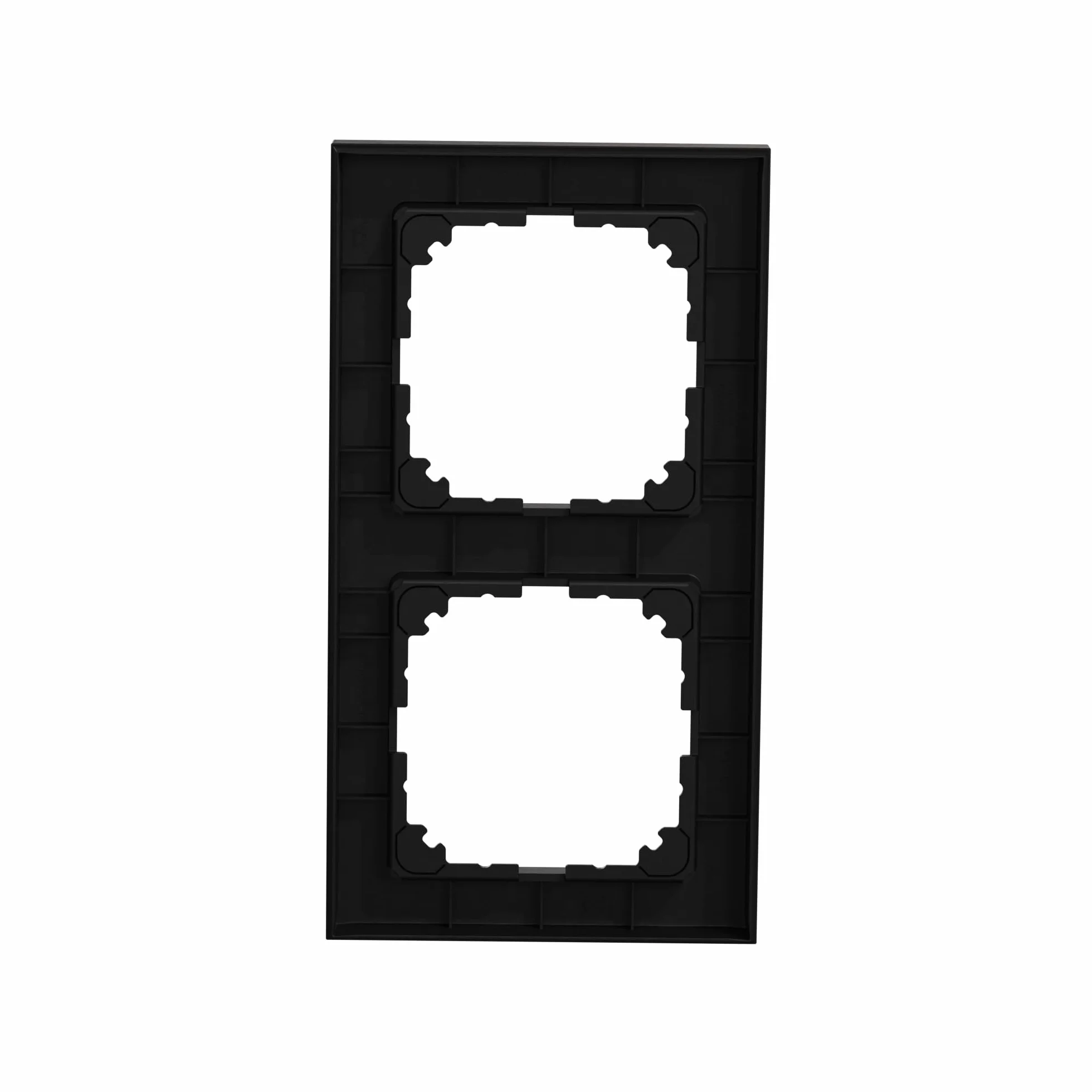 Schneider Electric Merten M-Pure-Rahmen, 2-fach, IP20, IK03, schwarz matt, Artikelnummer MEG4020-3603