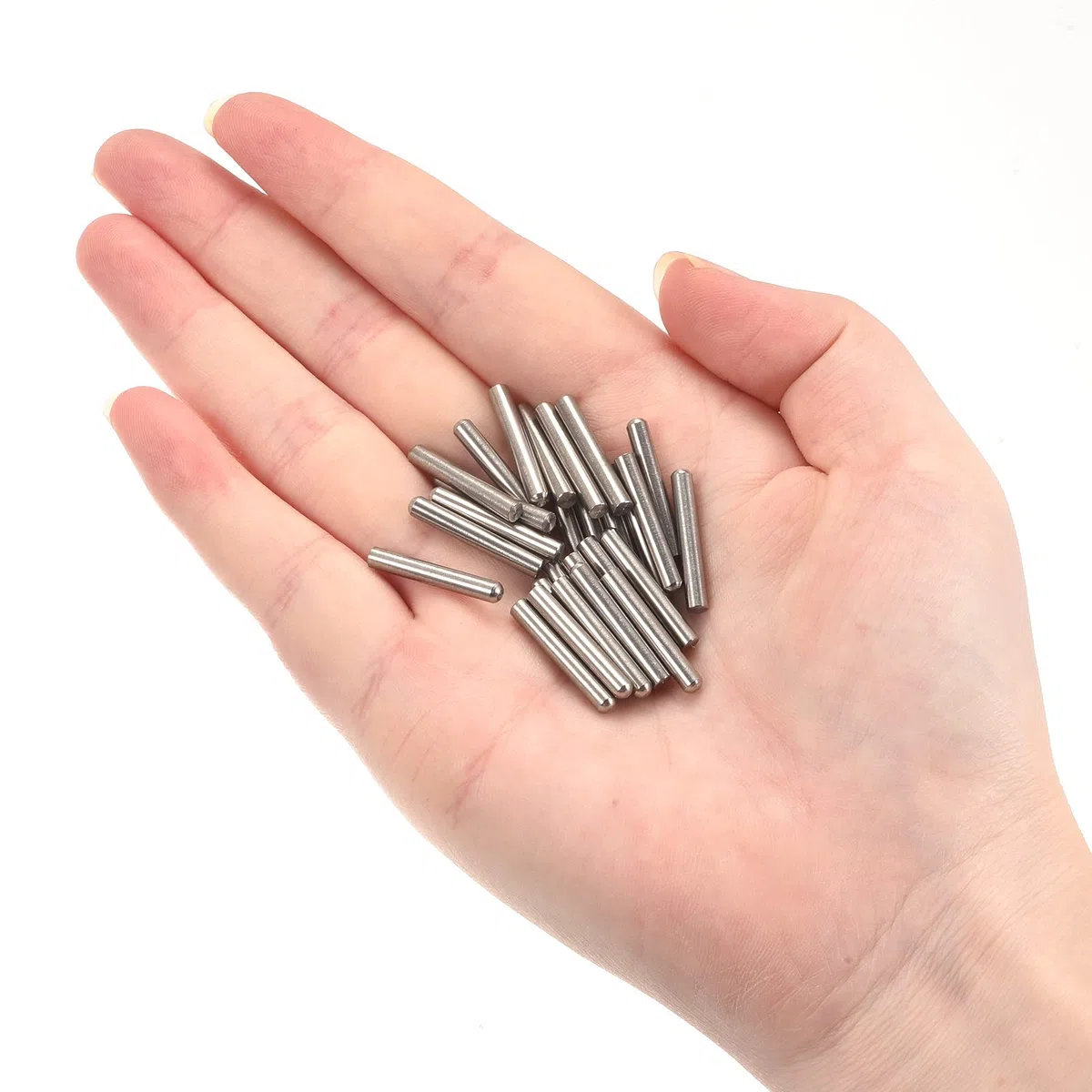 sourcing map 50 Stück Zylinderstifte 3,5x20mm Passstifte 304 Edelstahl Rundkopf Flachbefestigungselemente