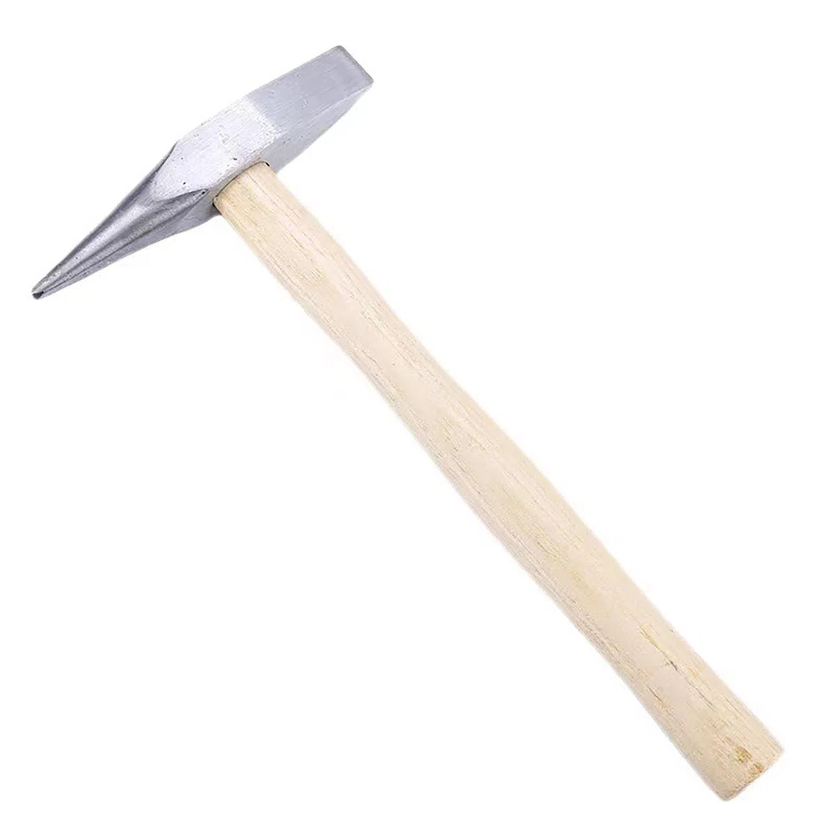 Schweißmeißelhammer, 11,8 Zoll, 0,3 kg, Zweikopf-geschmiedeter Stahl mit Holzgriff zum Schweißen und Zerkleinern von Eis (300 g)