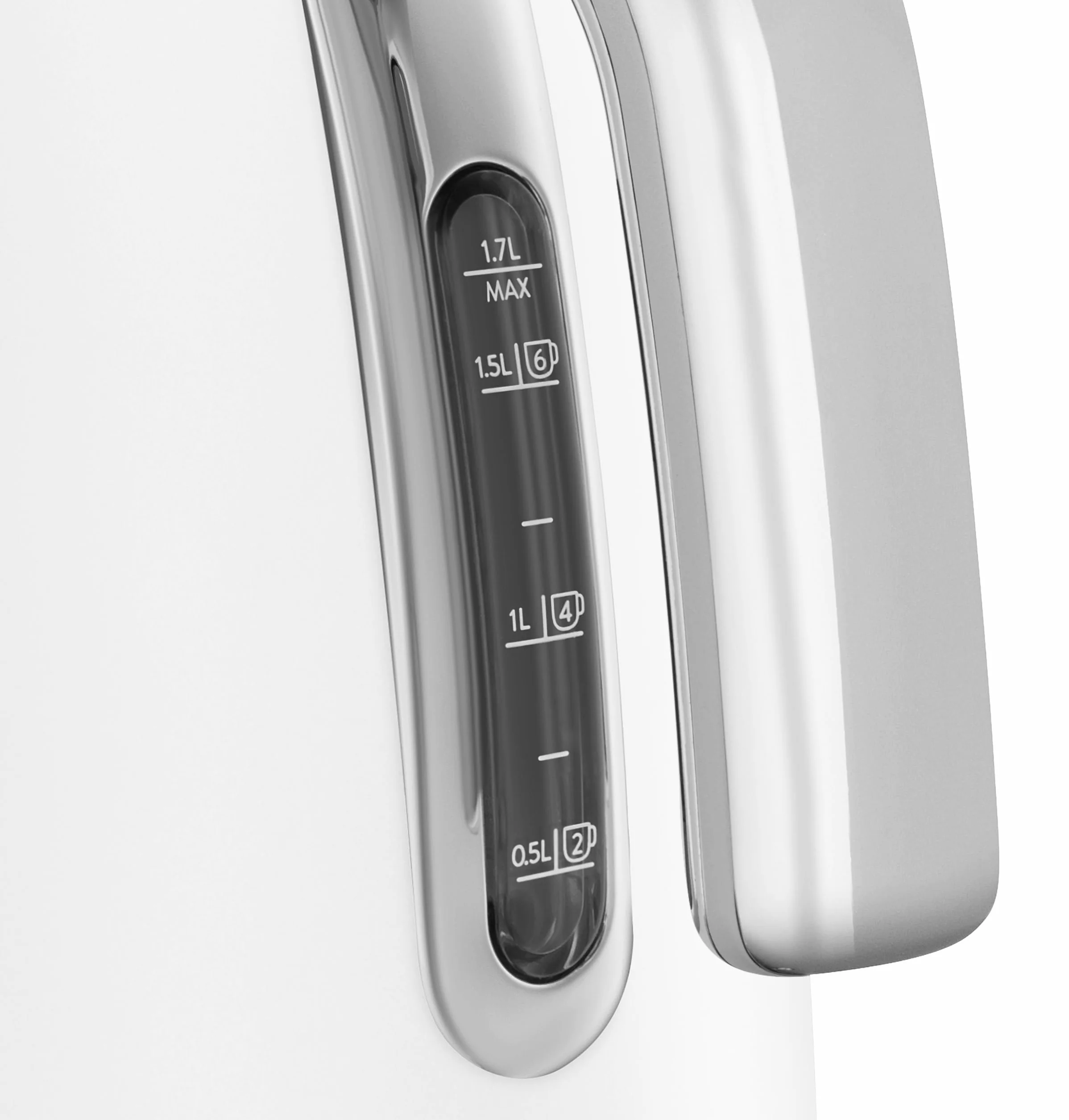 Electric Kettle 1.7L (7 Cup), Retro Hot Water Boiler for Tea & Coffee, Fast Boiling, Auto Shut-Off, Soft Open Lid, 360° Swivel Base Countertop Kettle – White