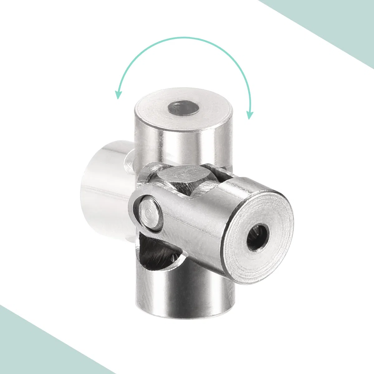 sourcing map 3 Stück Drehbare Kreuzgelenk Wellenkupplung 2mm bis 2mm Innendurchm. L18 x D8 mit Schrauben und Schraubenschlüssel für RC Modell