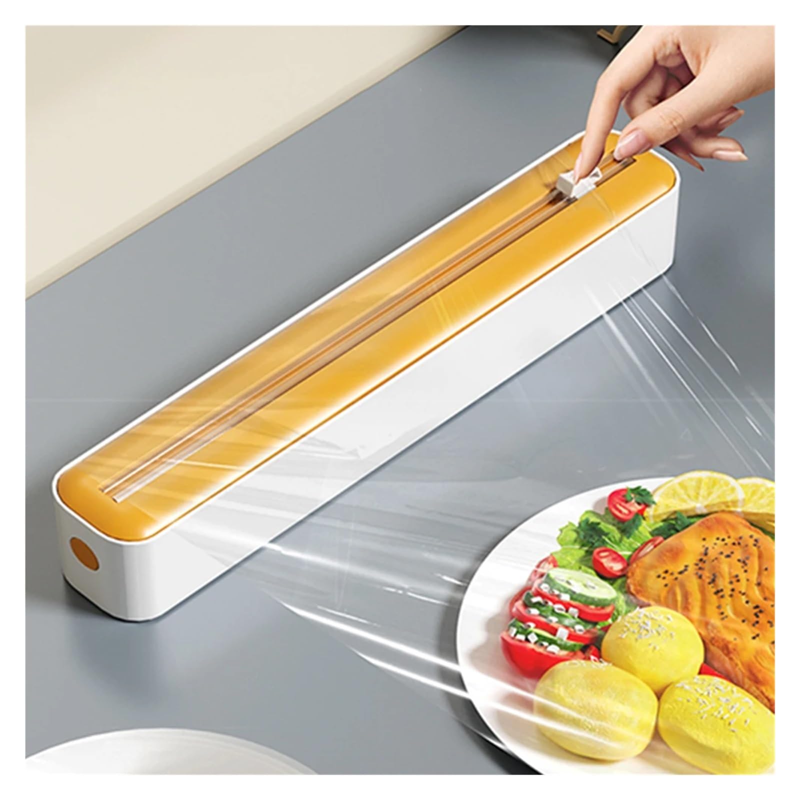 Sleek Magnetic Wrap Dispenser with Cutter