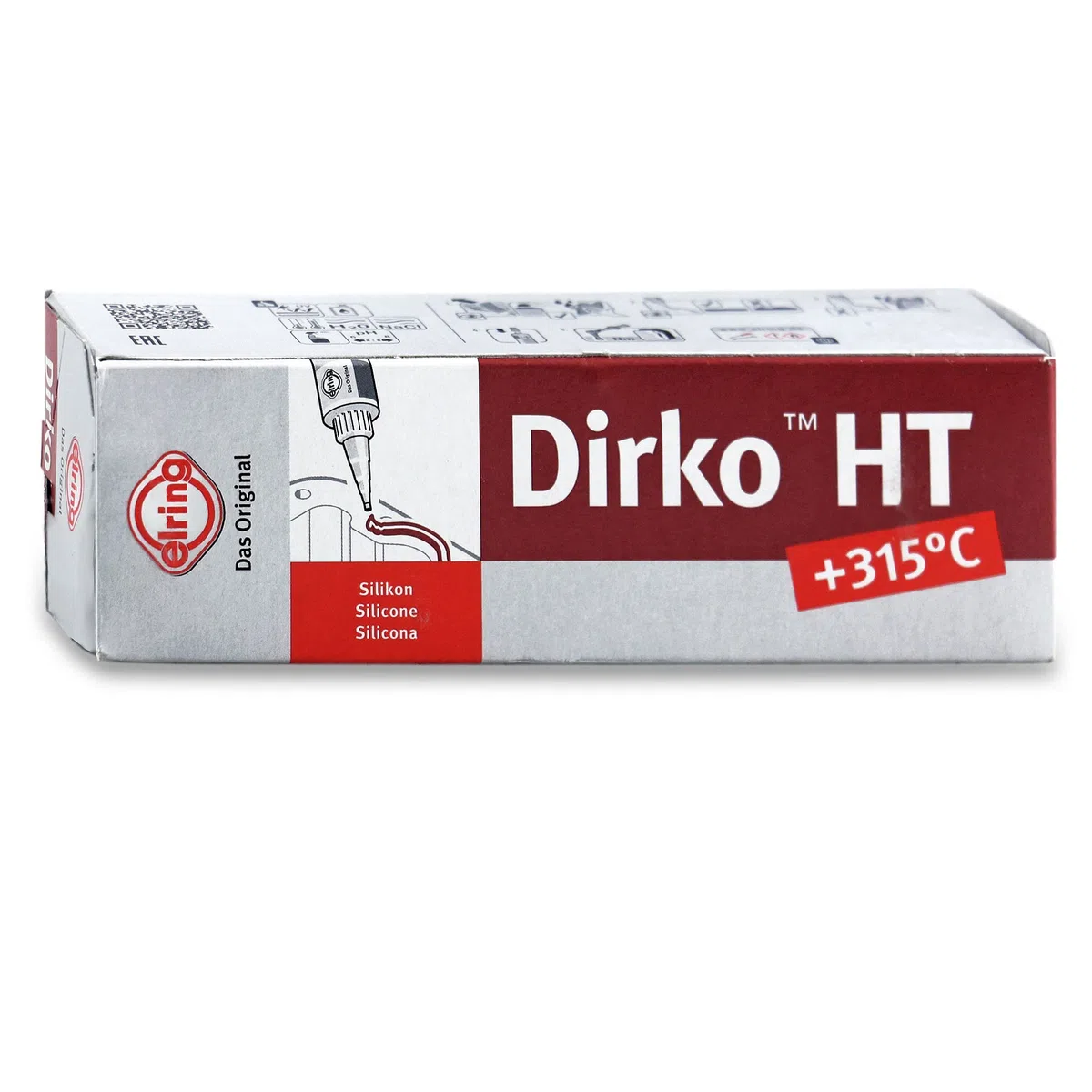 ELRING 705.708 Spezial Silikon Dichtmasse Dichtungsmasse DIRKO-HT 70ml, rot