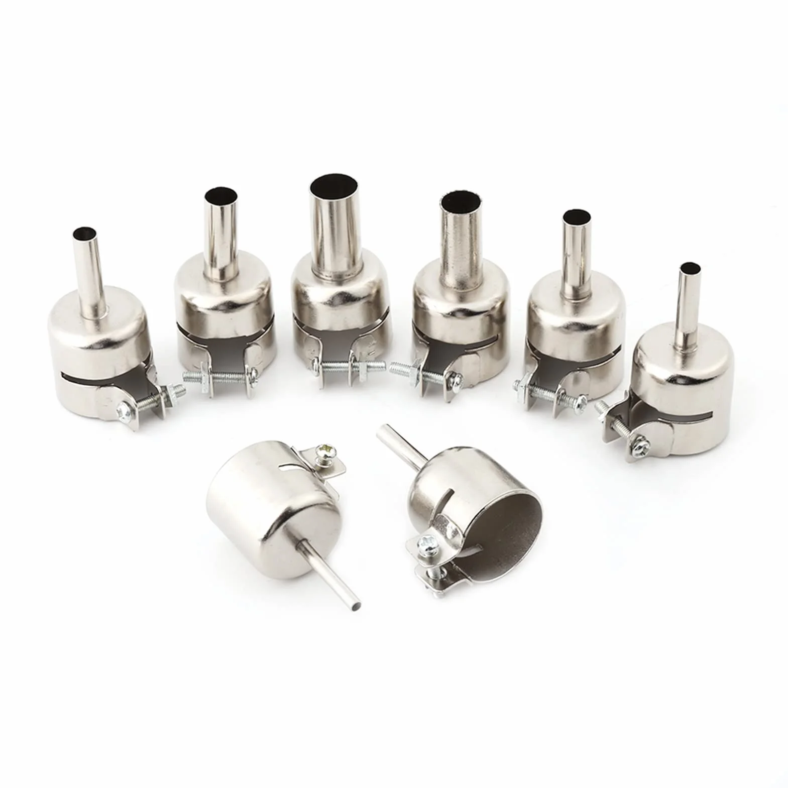 8pcs Heißluftpistole Heißluftpistole Düse Heißluftpistole Düse 35mm Düsen Kits für Luftpumpe Typ Heißluft Lötstation Reparaturwerkzeuge