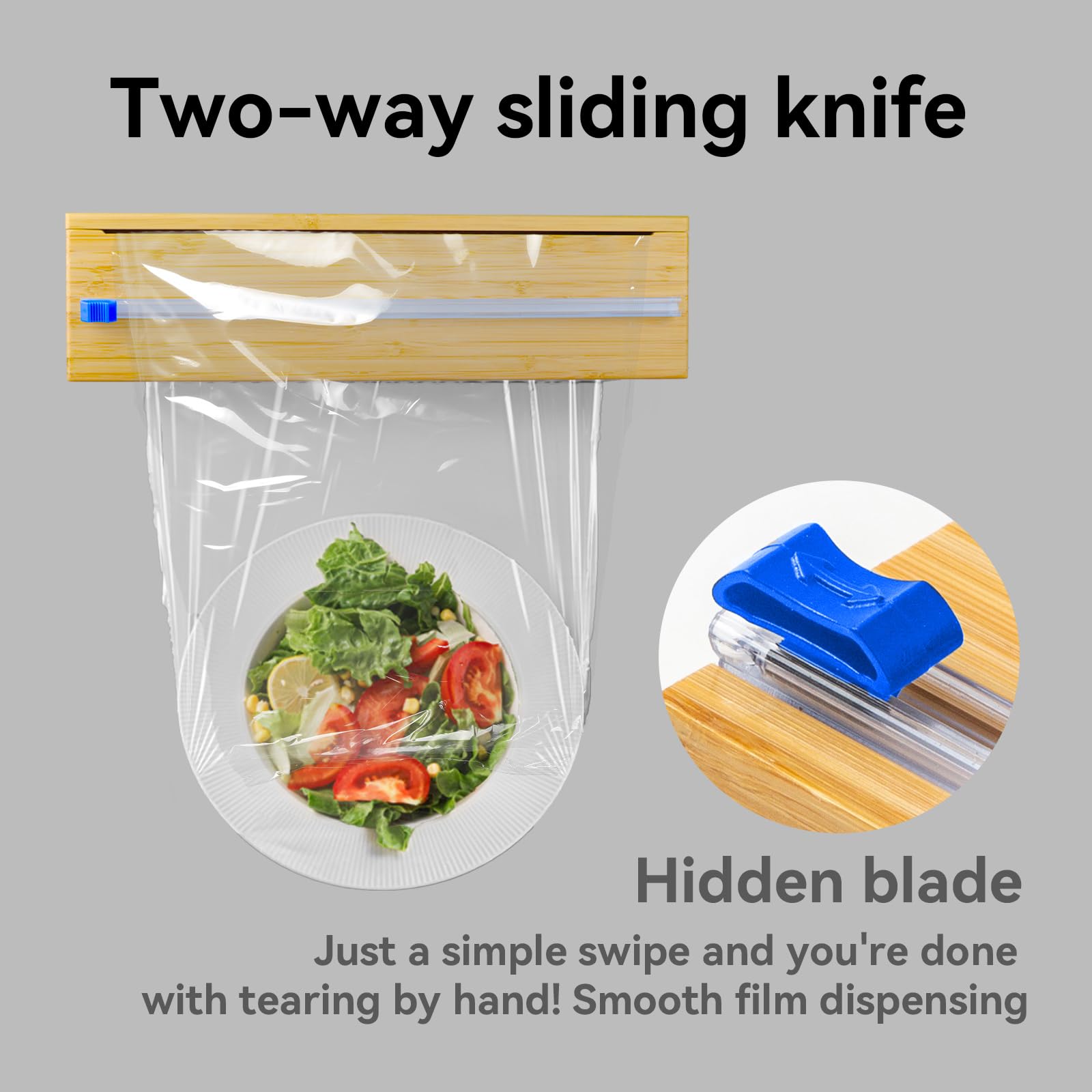 Bamboo Film & Foil Dispenser with Cutter