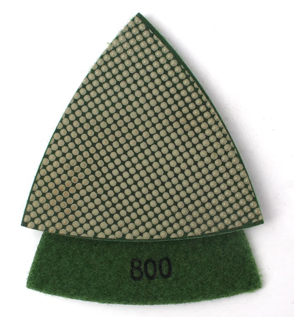 Z-Lion Polierpads für Oszillierwerkzeuge aus Kunstharz, dreieckig, Triangular polishing pads-05, Grit 800#, ZL1-Grit 800#
