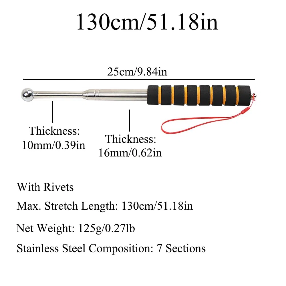 1 Stück 130 cm Schalldetektionshammer, Keramische Fliese Hohlen Checker, Inspektion Hammer Werkzeug mit Schwamm Griff für Hausdekoration