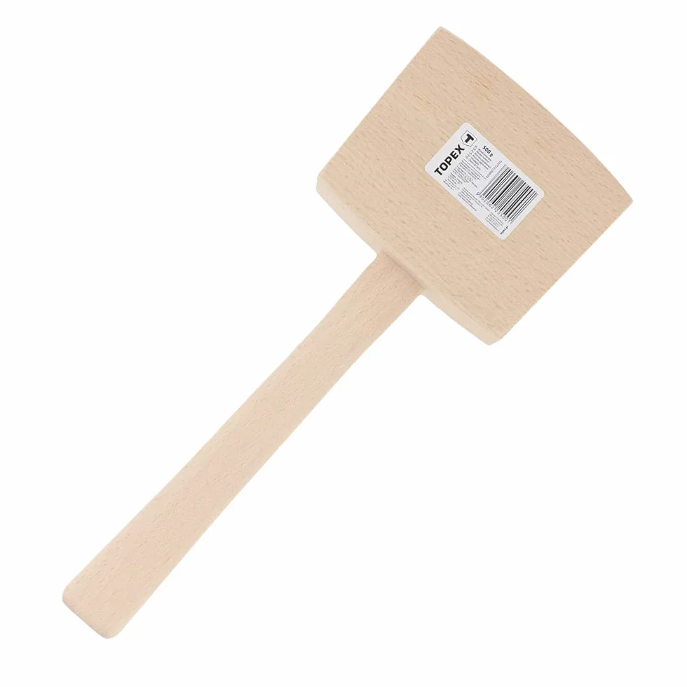 Holzhammer Werkzeug, Klüpfel, Buchenholz Schreinerklüpfel, Holzklüpfel, Topex, Hammer 500 gramm,