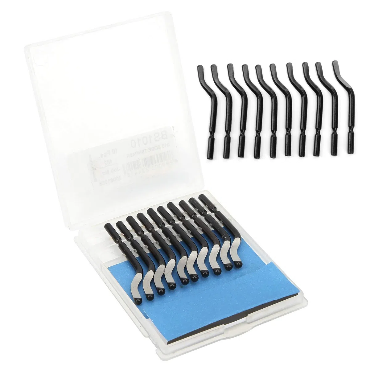 Ersatz-Entgratungsklingen für BS1010, 20 Stück, Entgratungs- und Trimmmesser, für Metall, Kunststoff, Aluminium, Kupfer, PVC, Eisen