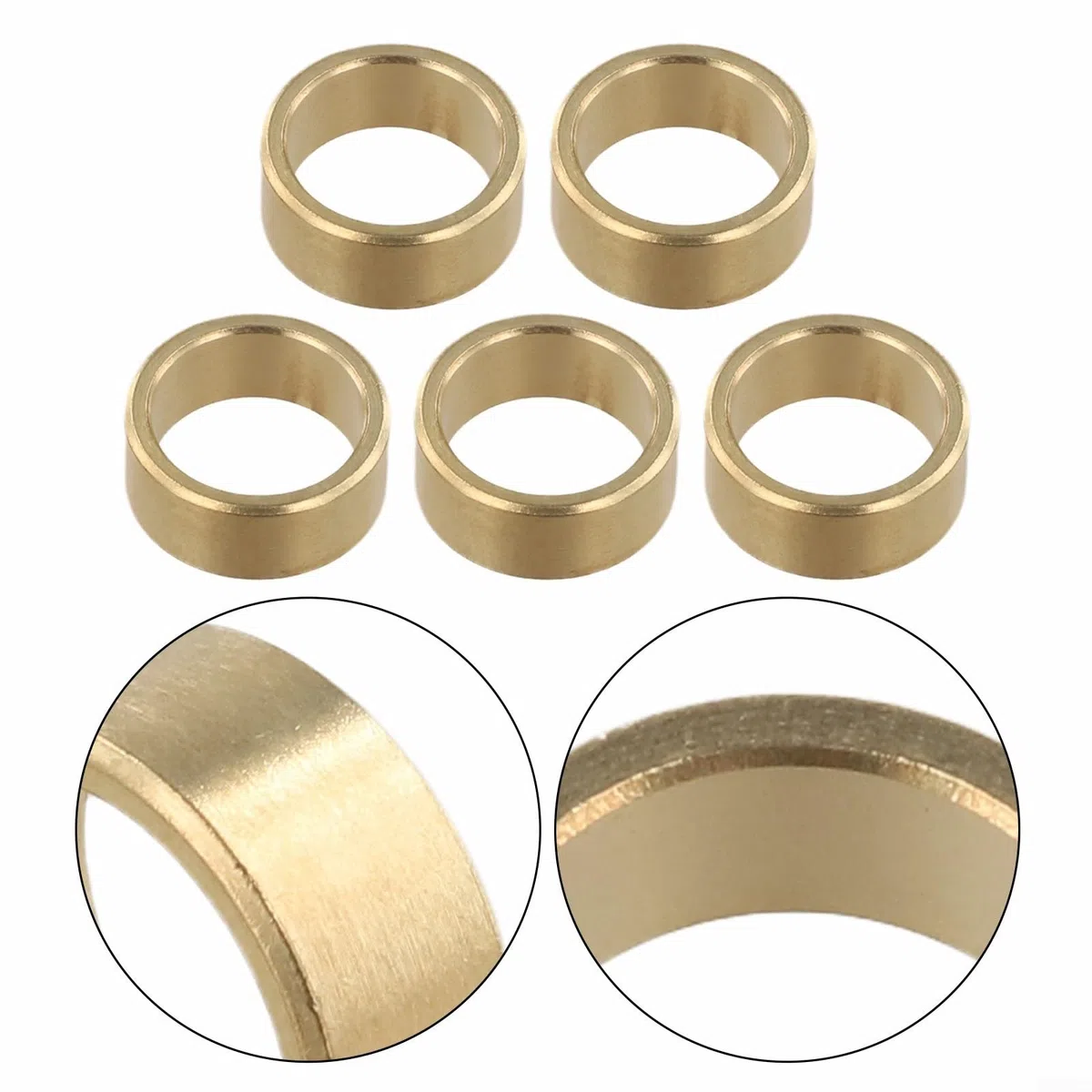 5er Set Edelstahl Adapterringe 20mm auf 25,4mm für Trennschägen TS400 TS410 TS420 TS700 TS760 für TS800, Verschleißfeste Reduzierbuchsen aus Stahl für Sägeblätter, Einfache Montage im Gartenbau
