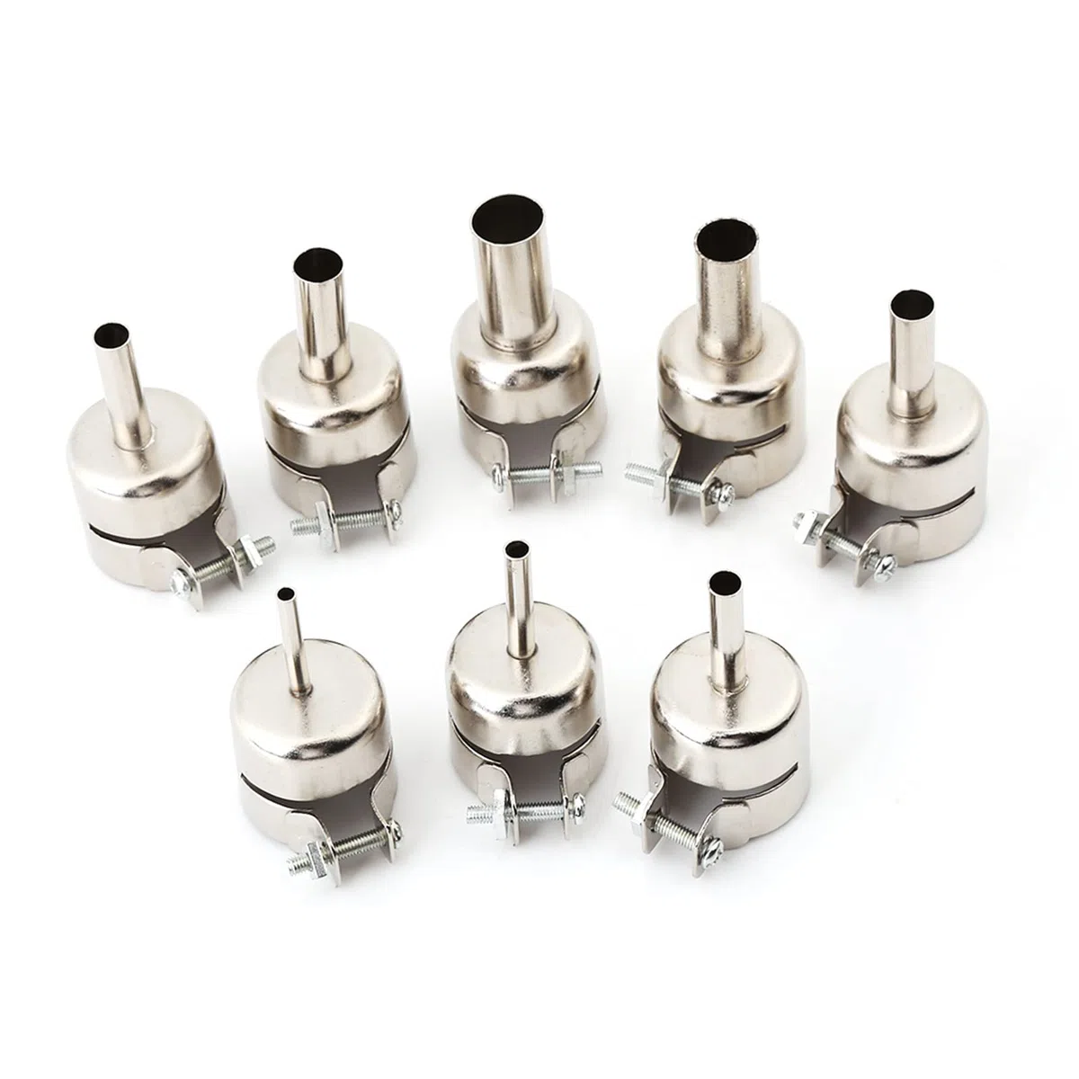 8pcs Heißluftpistole Heißluftpistole Düse Heißluftpistole Düse 35mm Düsen Kits für Luftpumpe Typ Heißluft Lötstation Reparaturwerkzeuge