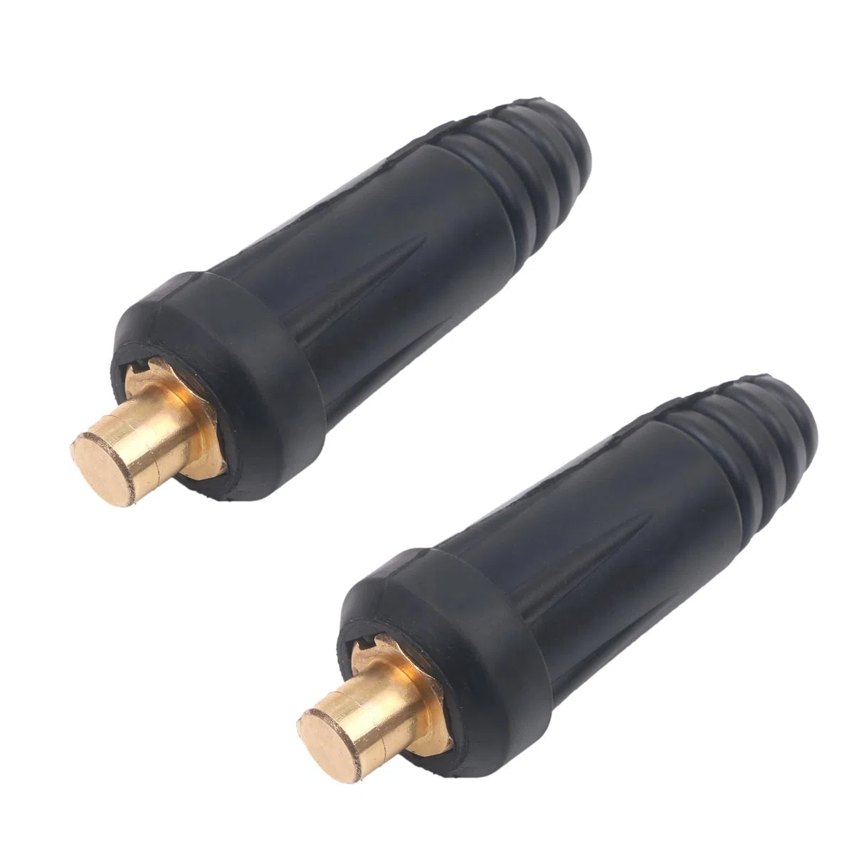2pcs Schweißgerät Stecker Schwarz Schweißkabel Schnellmontage für WIG Schweißgeräte DKJ35-50 Stecker