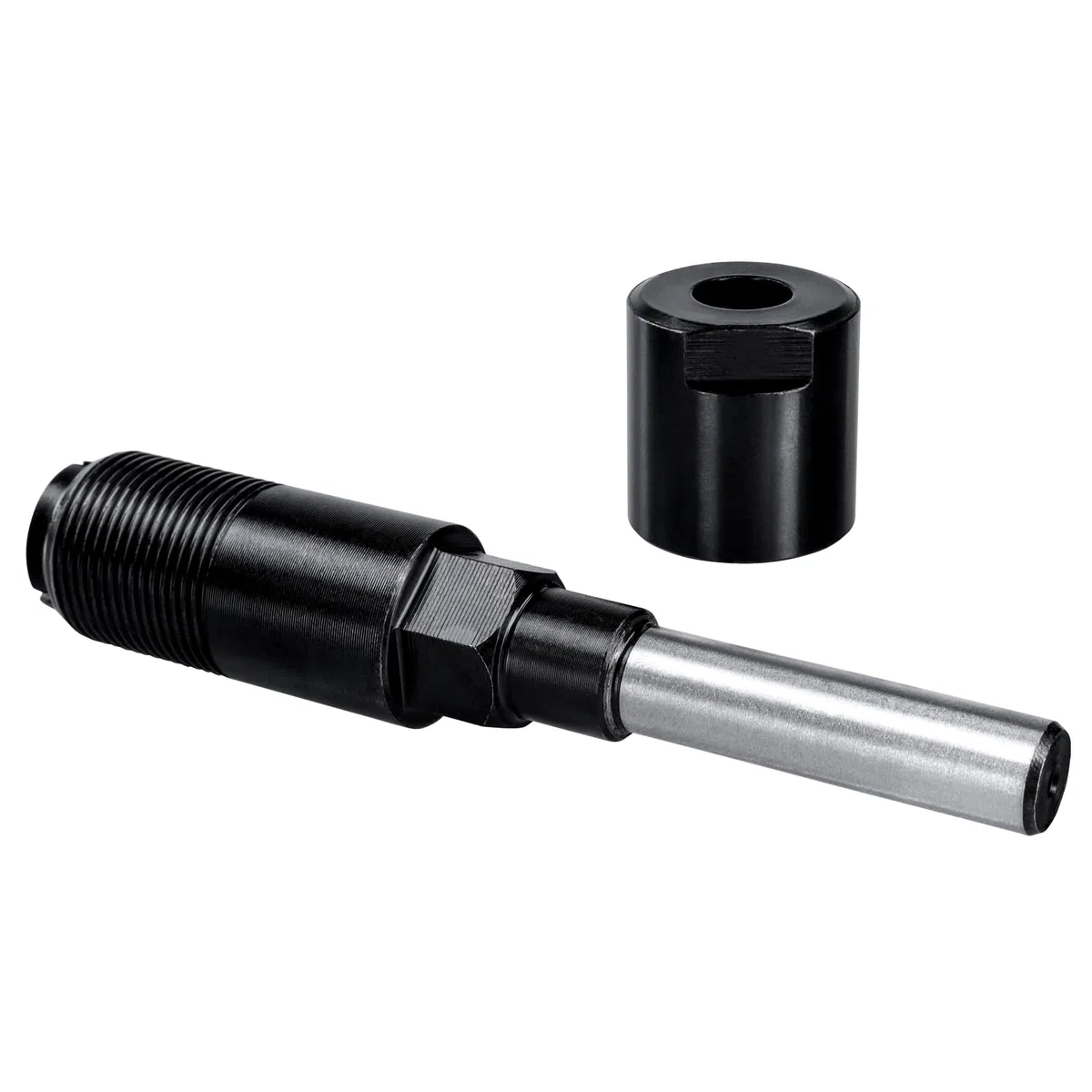 Verlängerung Spannzange für Fräser 8mm - Spannfutter für Holzbearbeitung Rundschaft Trimmen Gravurmaschine - Schwarz